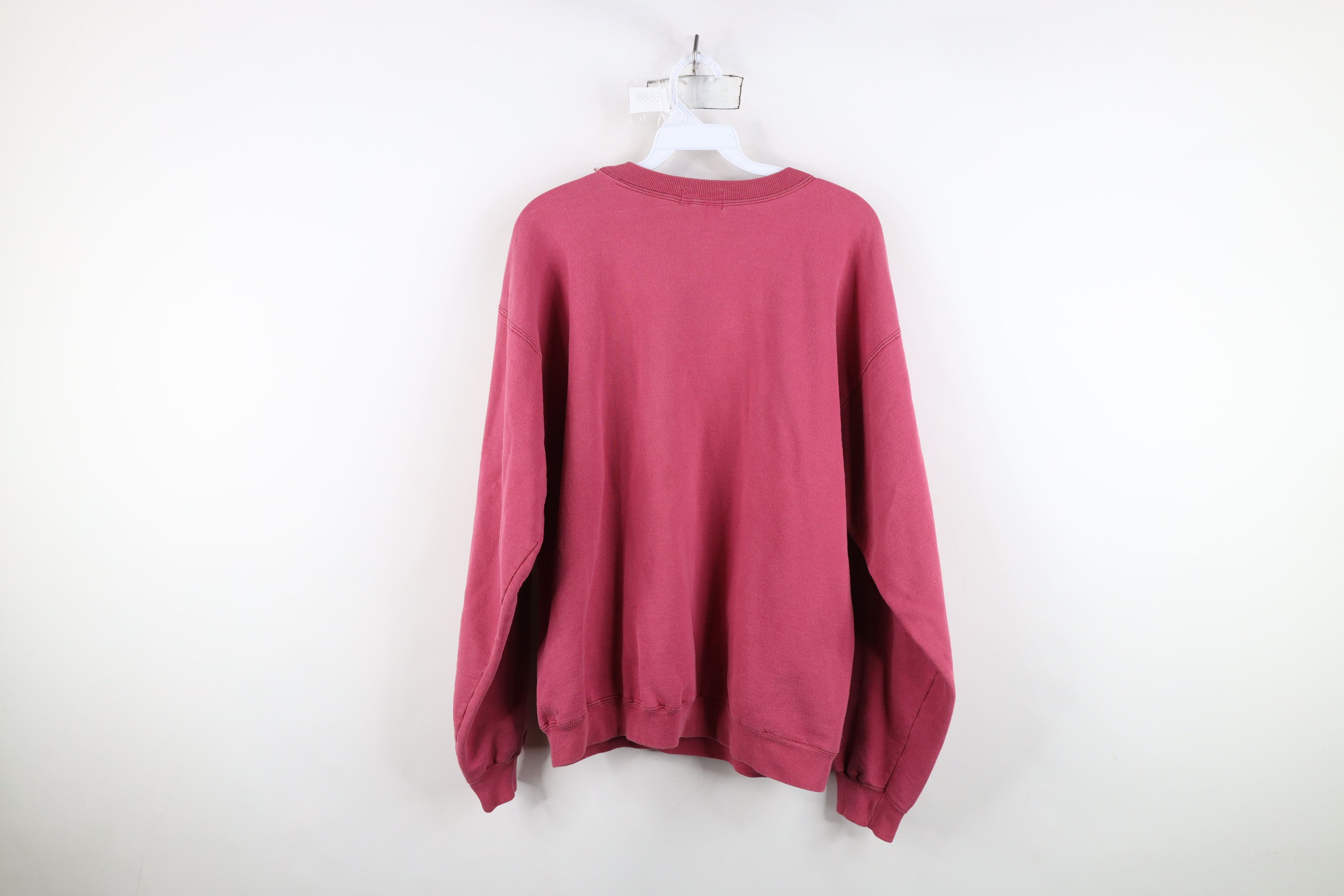Vintage Vintage 90s Streetwear Nature Fall Leaves Sweatshirt Pink Size L / US 10 / IT 46 - 12 Thumbnail