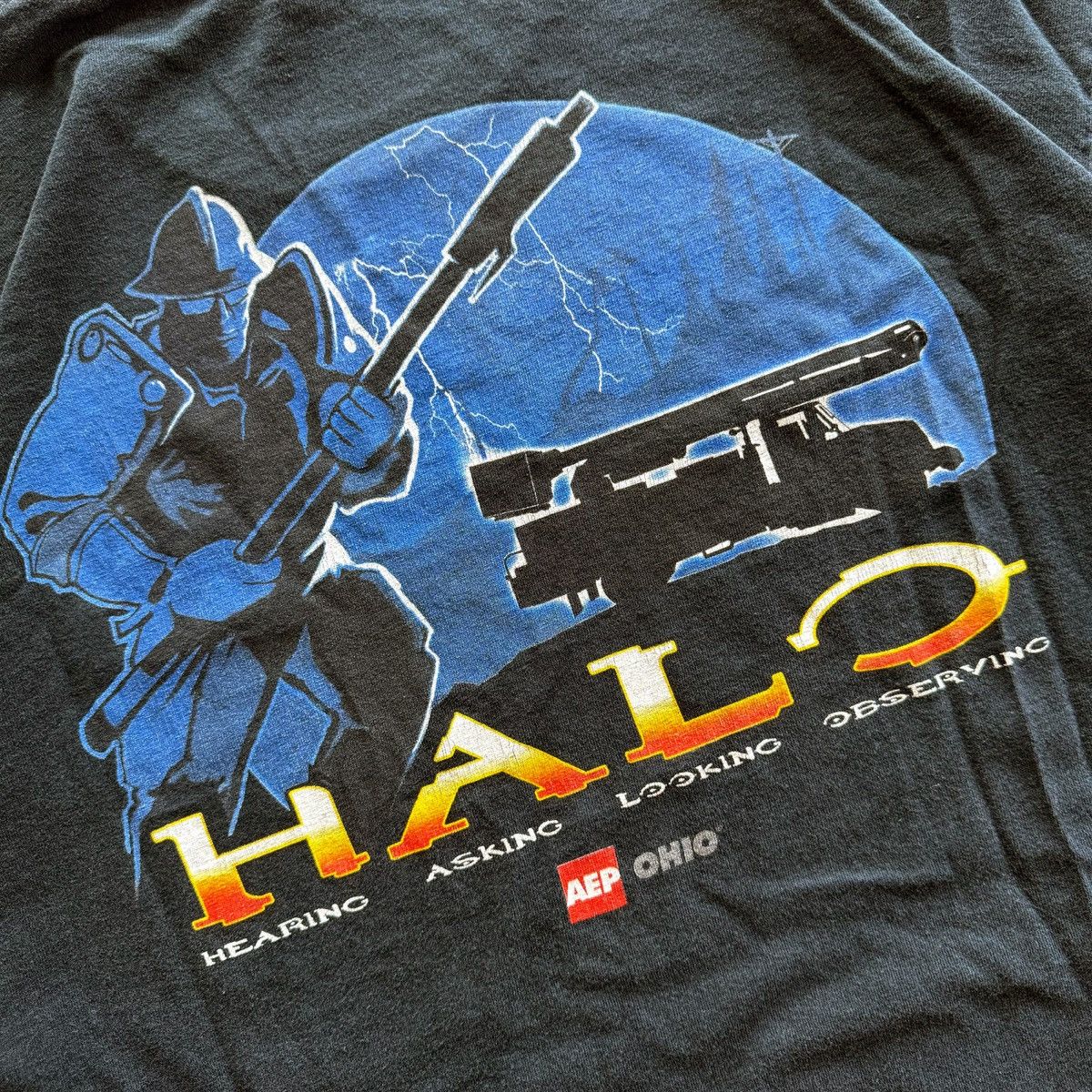 Vintage 2000s Vintage Halo Parody AEP Ohio Tee Size US XL / EU 56 / 4 - 3 Thumbnail