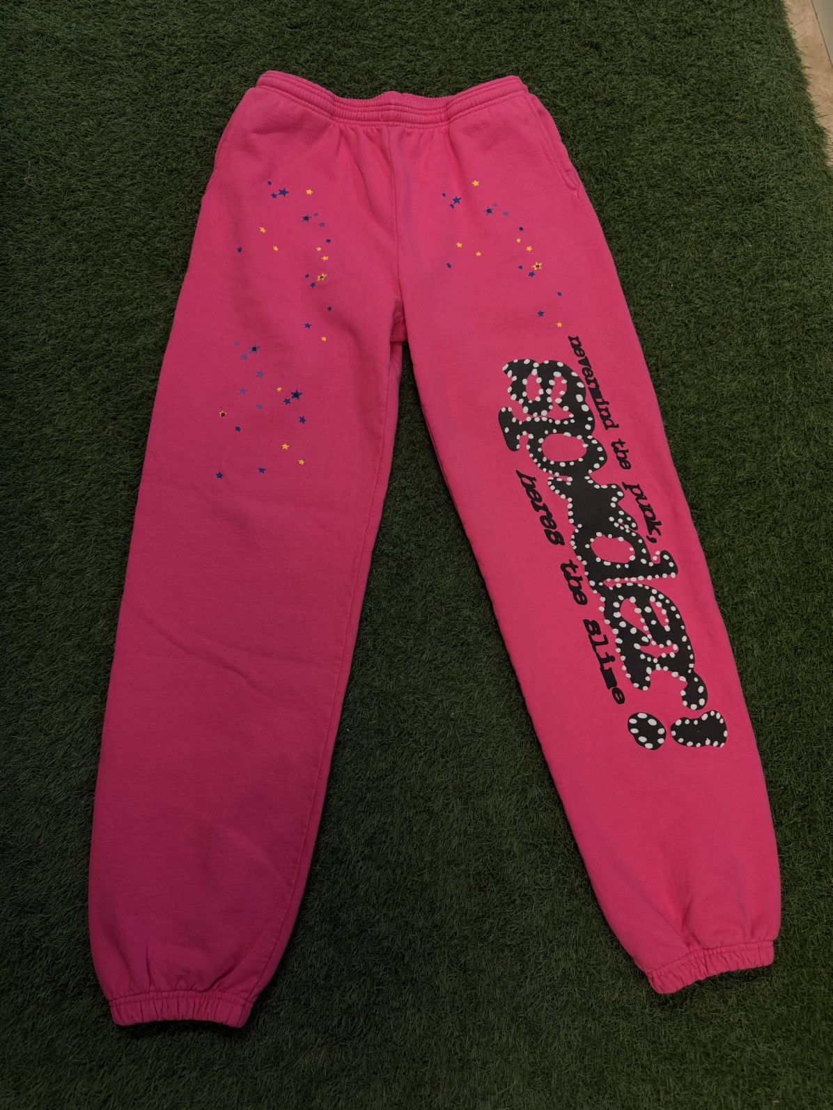 Sp5der Sp5der Worldwide Original OG Pink Sweatpants Size M (NEW) Size US 30 / EU 46 - 2 Thumbnail
