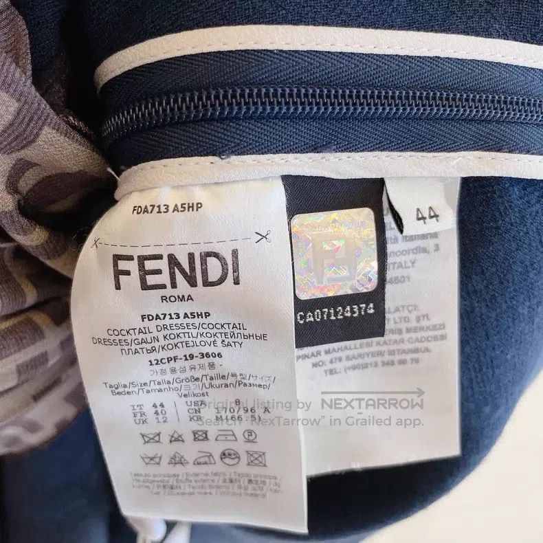 Fendi Fendi FF monogrammed logo patch sleeveless dress, elegant Size M / US 6-8 / IT 42-44 - 8 Thumbnail