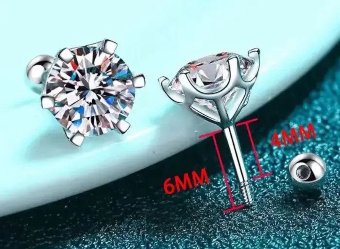 Jewelry Screw Stud Earrings Size ONE SIZE - 5 Thumbnail