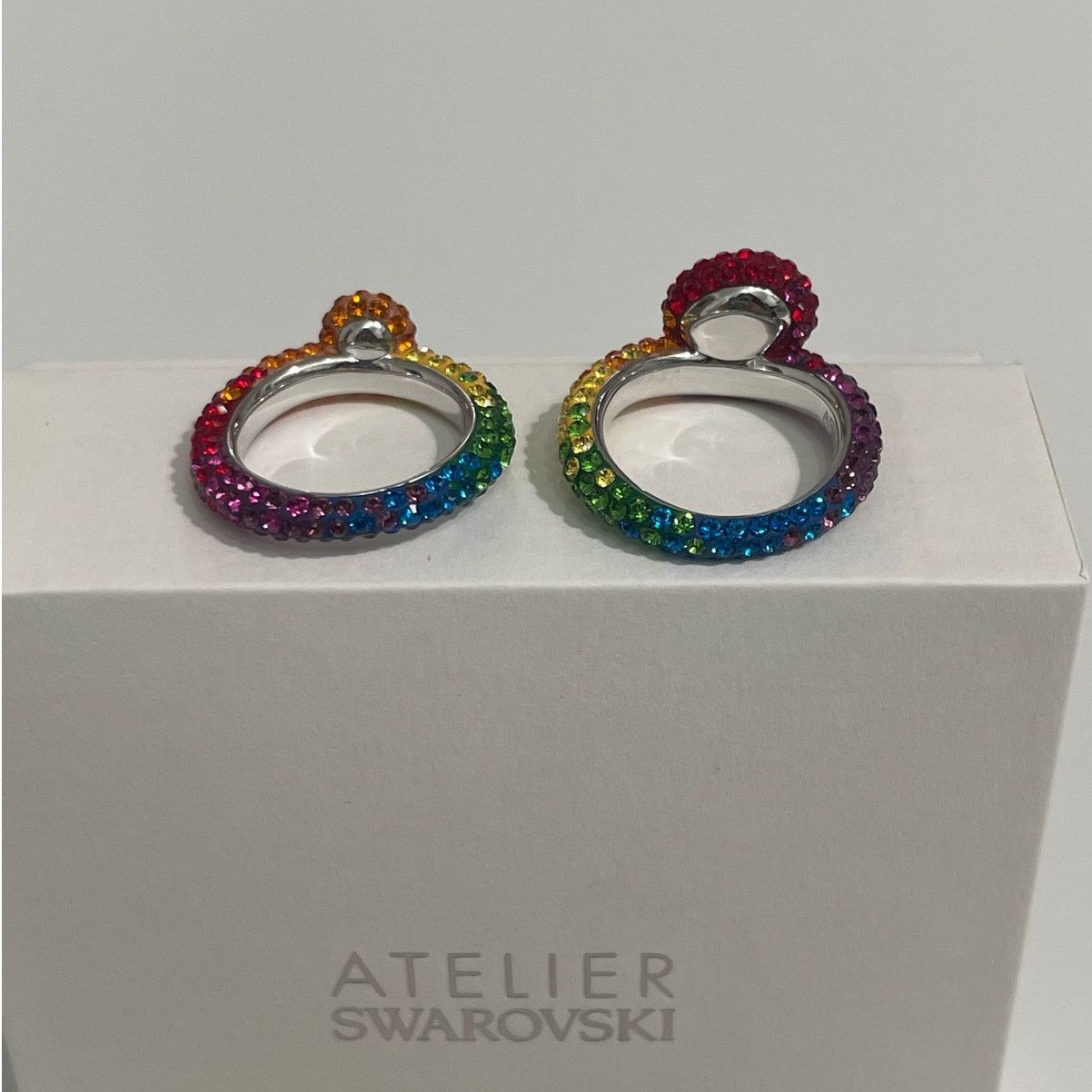 Swarovski Swarovski Atelier Tigris ring Set (2)size 55/7 Multicolored Size ONE SIZE - 5 Thumbnail