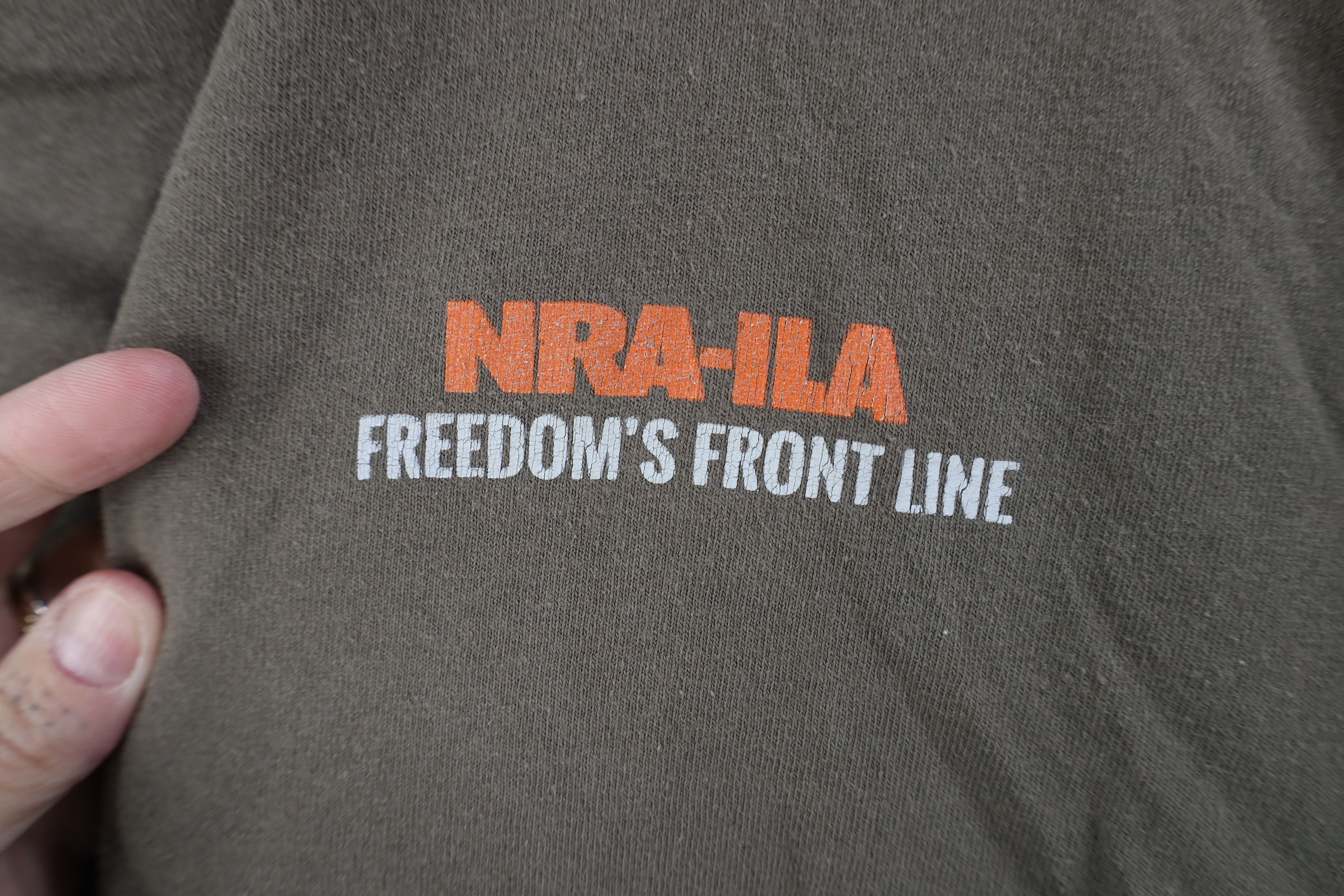 Vintage Vintage Y2K Streetwear NRA ILA Freedoms Front Line T-Shirt Size US XXL / EU 58 / 5 - 4 Thumbnail