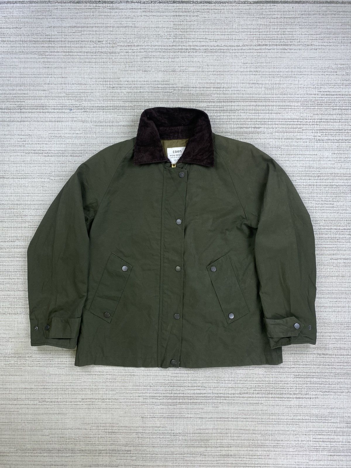 Vintage COEN Affordable Utility Army Green Fullzip Jacket