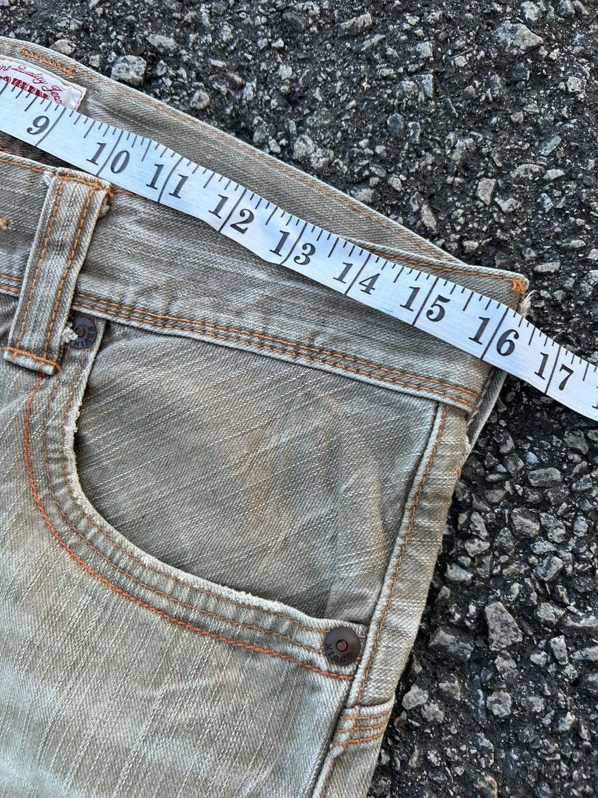 If Six Was Nine × KMRii × Le Grande Bleu (L.G.B.) Flare Edwin Exclusive Vintage Bucke Back Denim Jeans Size US 32 / EU 48 - 16 Thumbnail