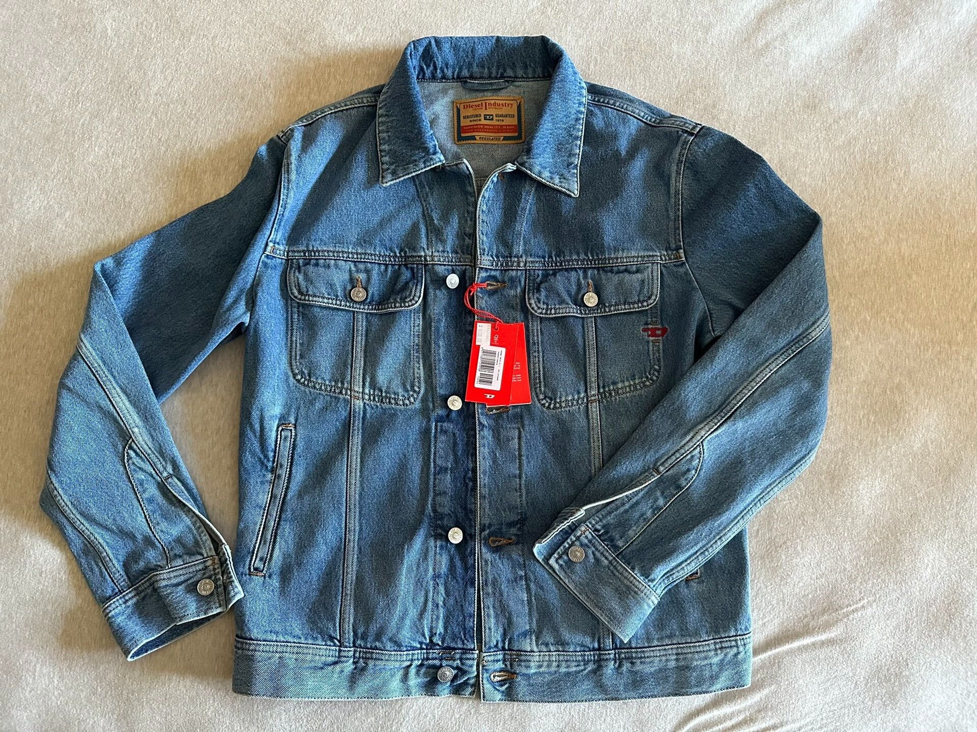 Diesel Diesel New Denim Jacket with Tags Size US L / EU 52-54 / 3 - 1 Thumbnail