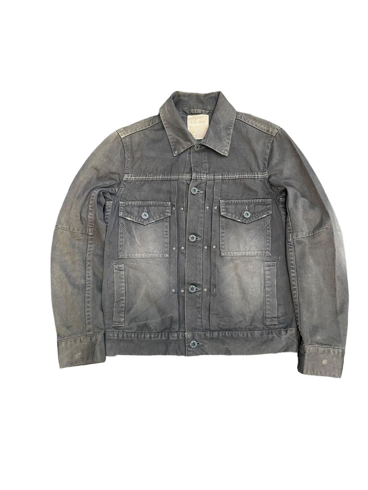Cav-000 Sun Faded Denim Jacket