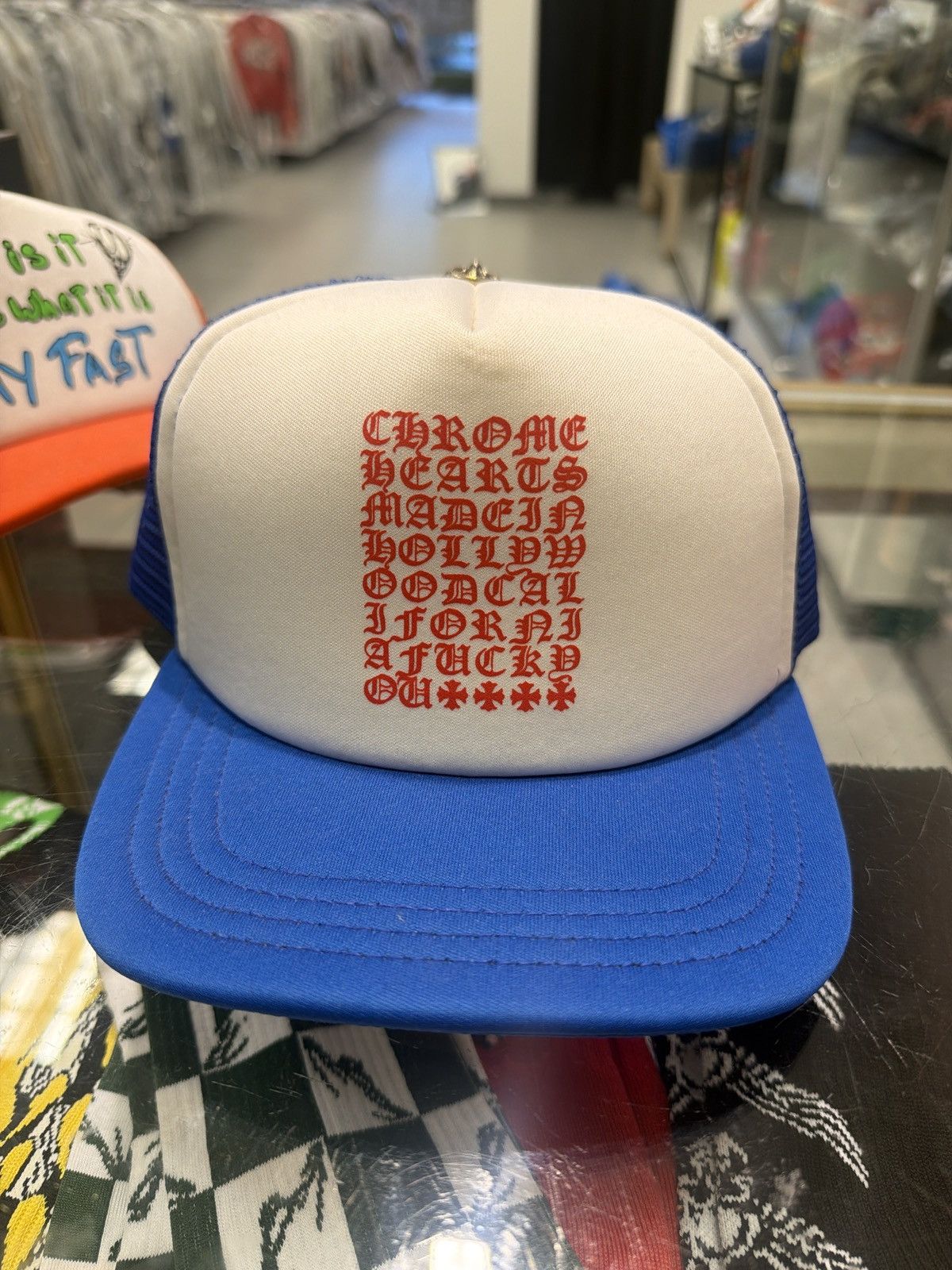 Chrome Hearts Chrome Hearts vertical Trucker Hat Size ONE SIZE - 1 Thumbnail