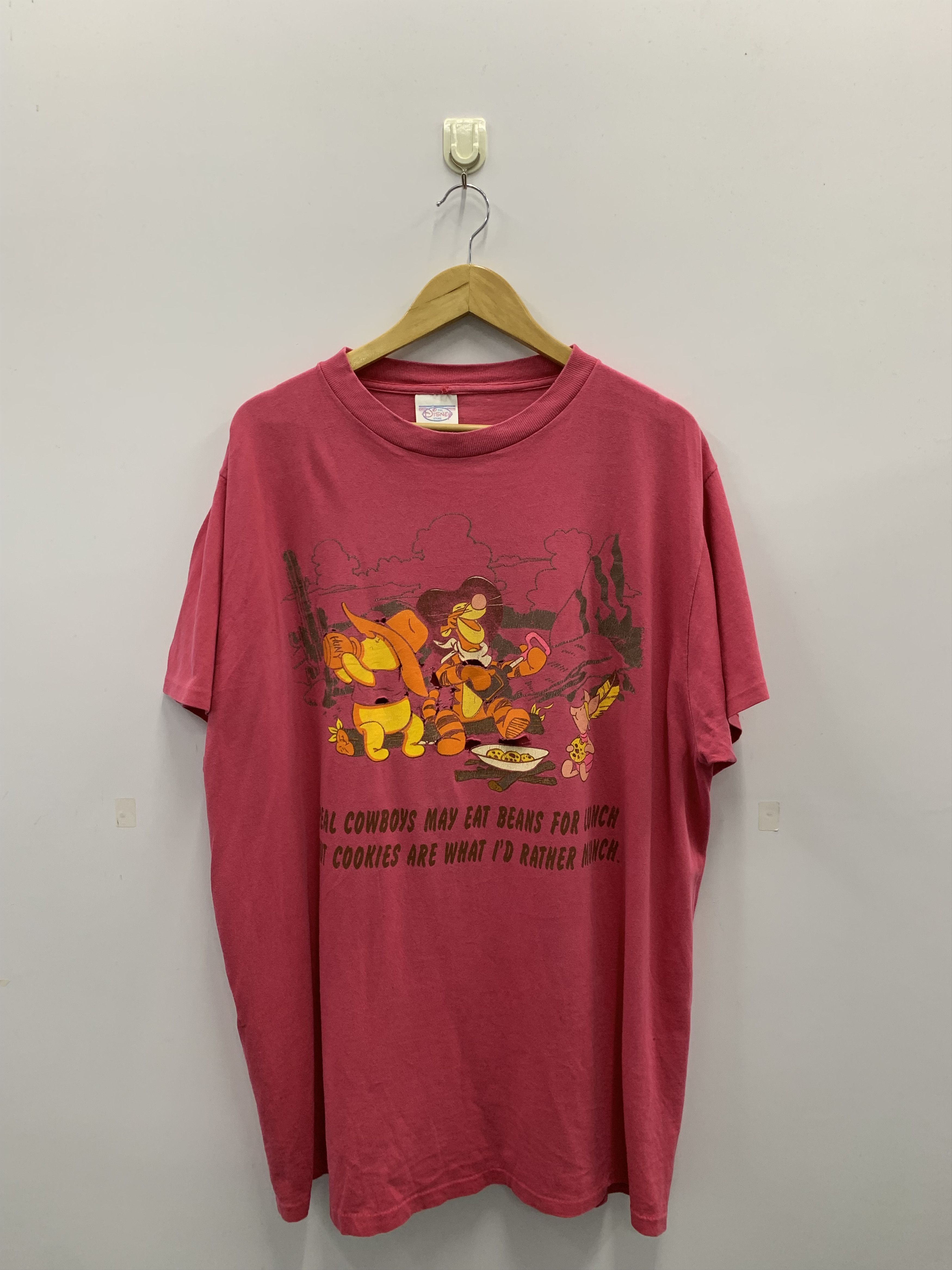 Disney Vintage 90s Disney Pooh Tee TA0065 Size US XL / EU 56 / 4 - 1 Thumbnail