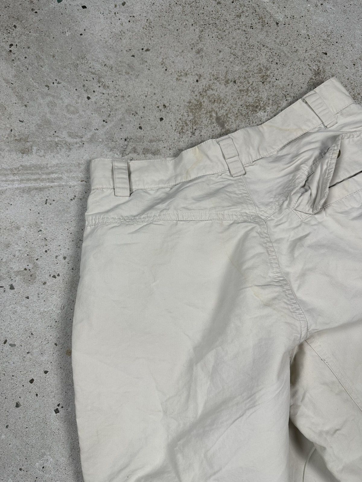 Adidas Vintage Y2K Adidas Beige Baggy Track Cargo Pants Size US 27 - 19 Thumbnail