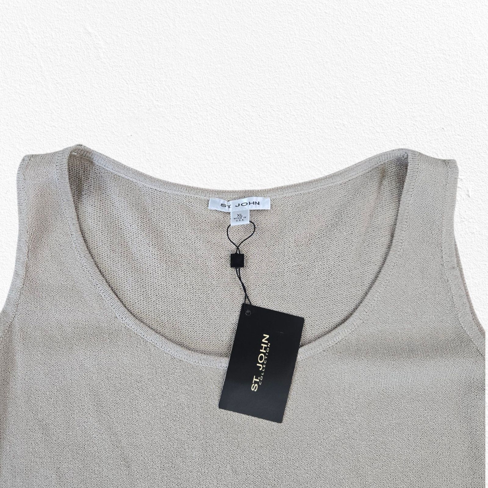 Other St. John Y2K Wool Knit Tank Beige USA Made Size XL Size XL / US 12-14 / IT 48-50 - 3 Thumbnail