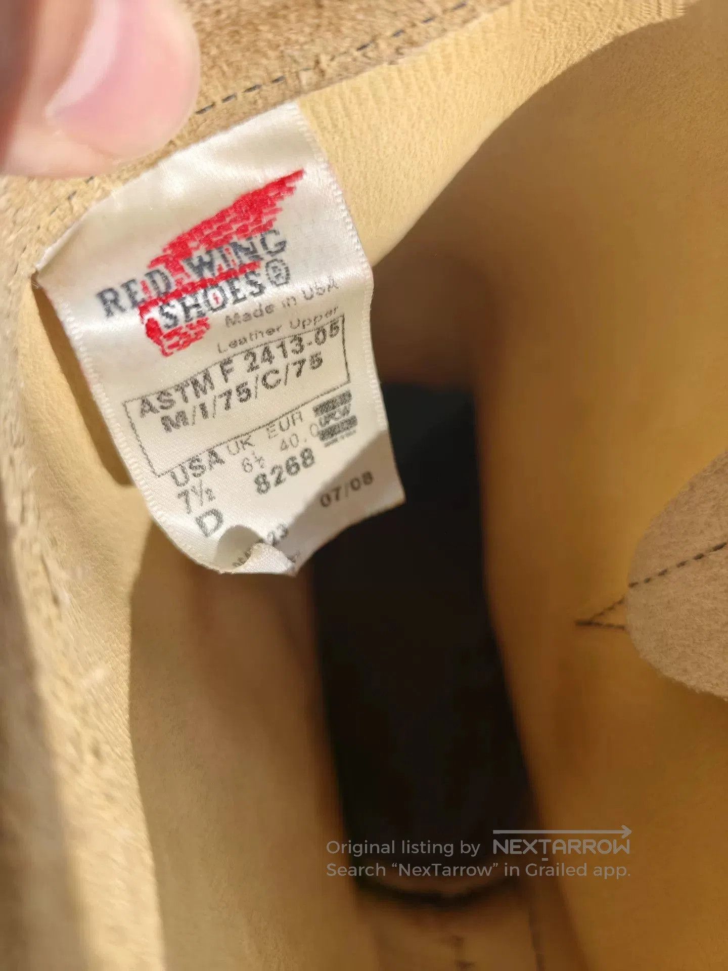Red Wing Red Wing 8268 Engineer Suede Work Boots. Size US 7.5 / EU 40-41 - 9 Thumbnail