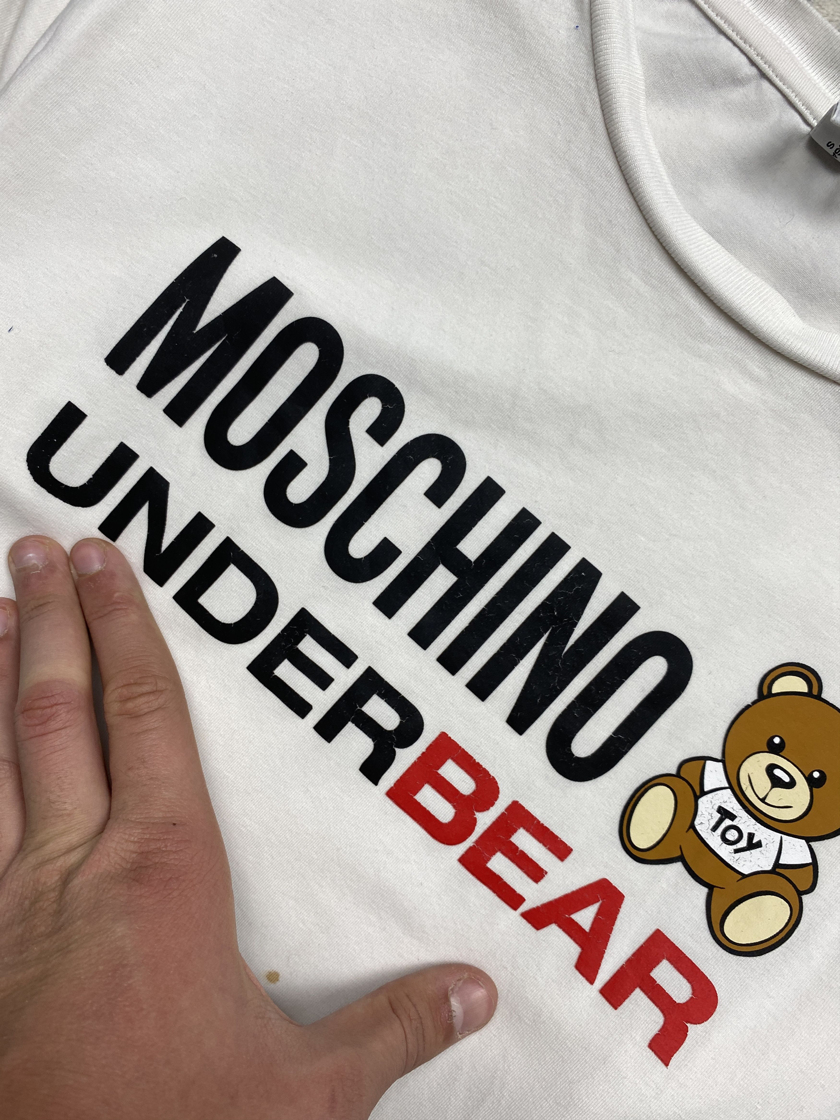 Moschino Moschino UnderBear Mens T-Shirt Tee Size US S / EU 44-46 / 1 - 3 Thumbnail
