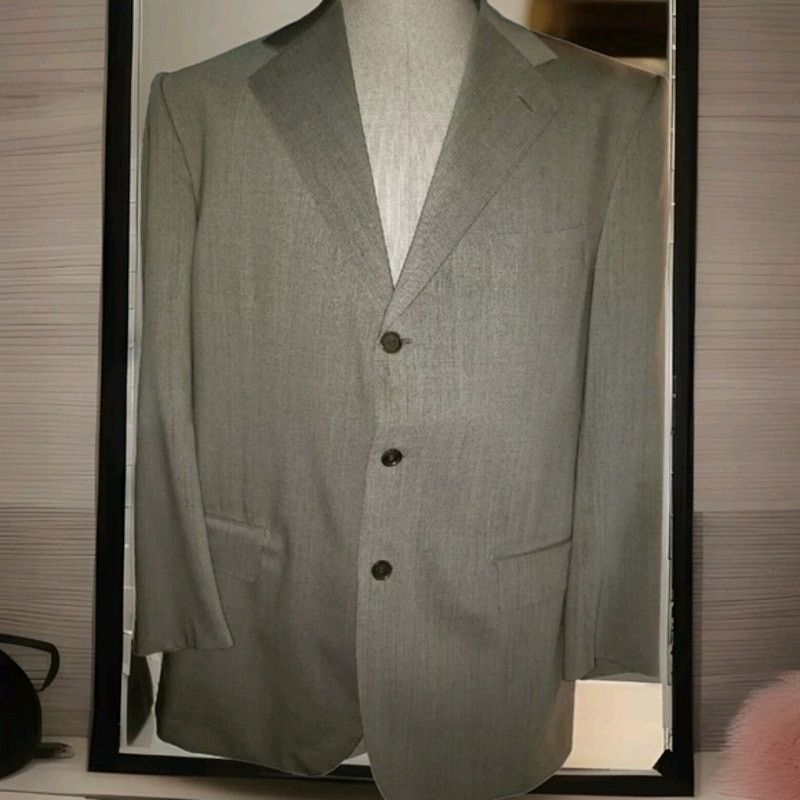 Luciano Barbera Linen-Wool Sport Coat 40R (Eu 50)