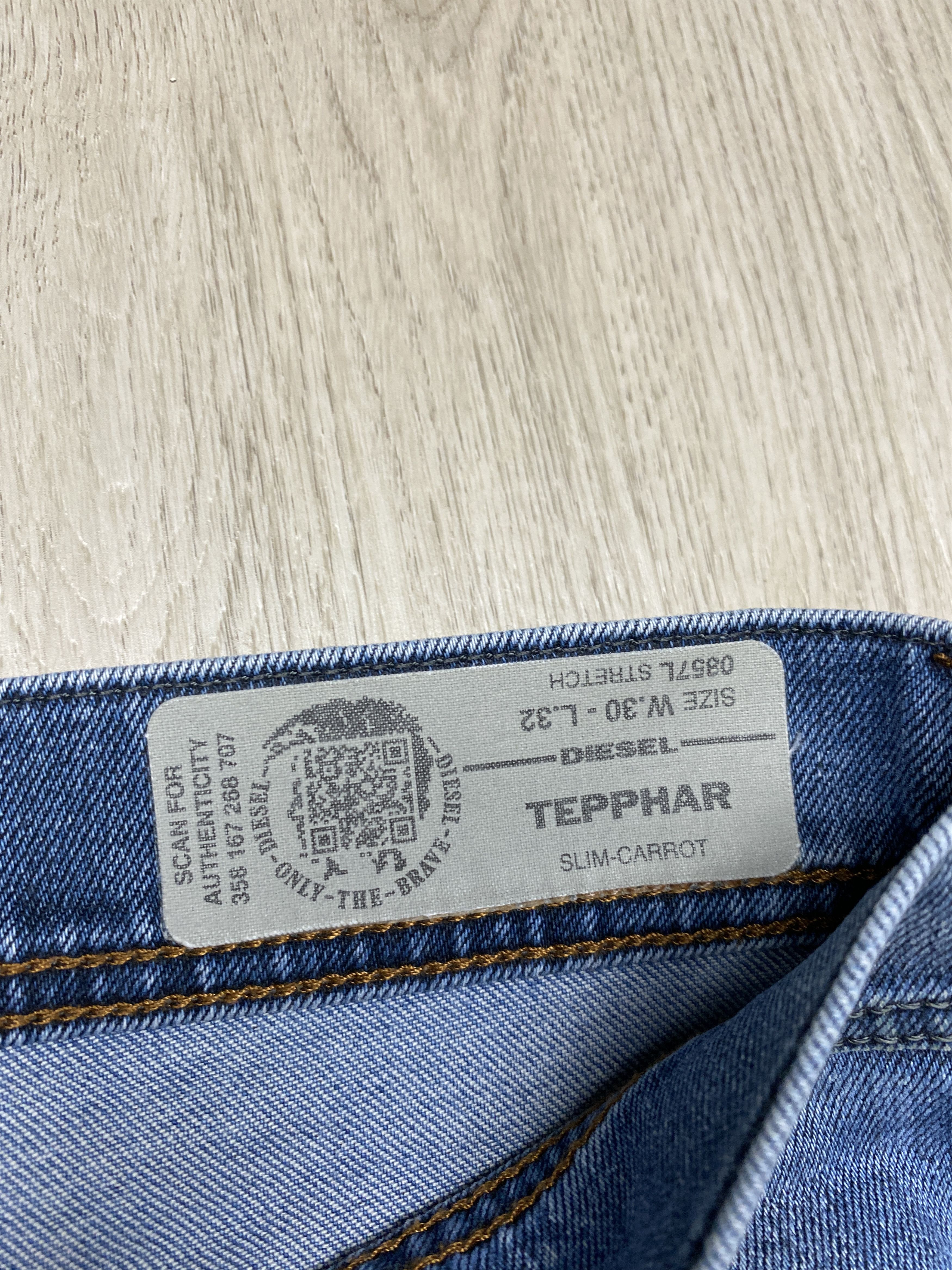 Diesel Diesel Tepphar Vintage Mens Denim Pants Jeans Size US 30 / EU 46 - 4 Thumbnail