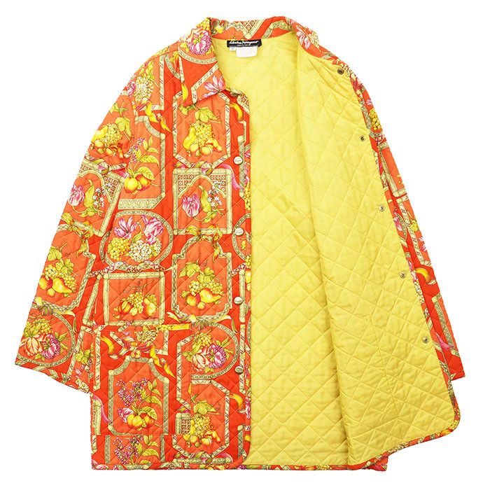 Salvatore Ferragamo Salvatore Ferragamo Salvatore Ferragamo Baroque Print Polyester Jacket Plastic / Synthetic Outerwear DUTY FREE for USA Size ONE SIZE - 1 Thumbnail