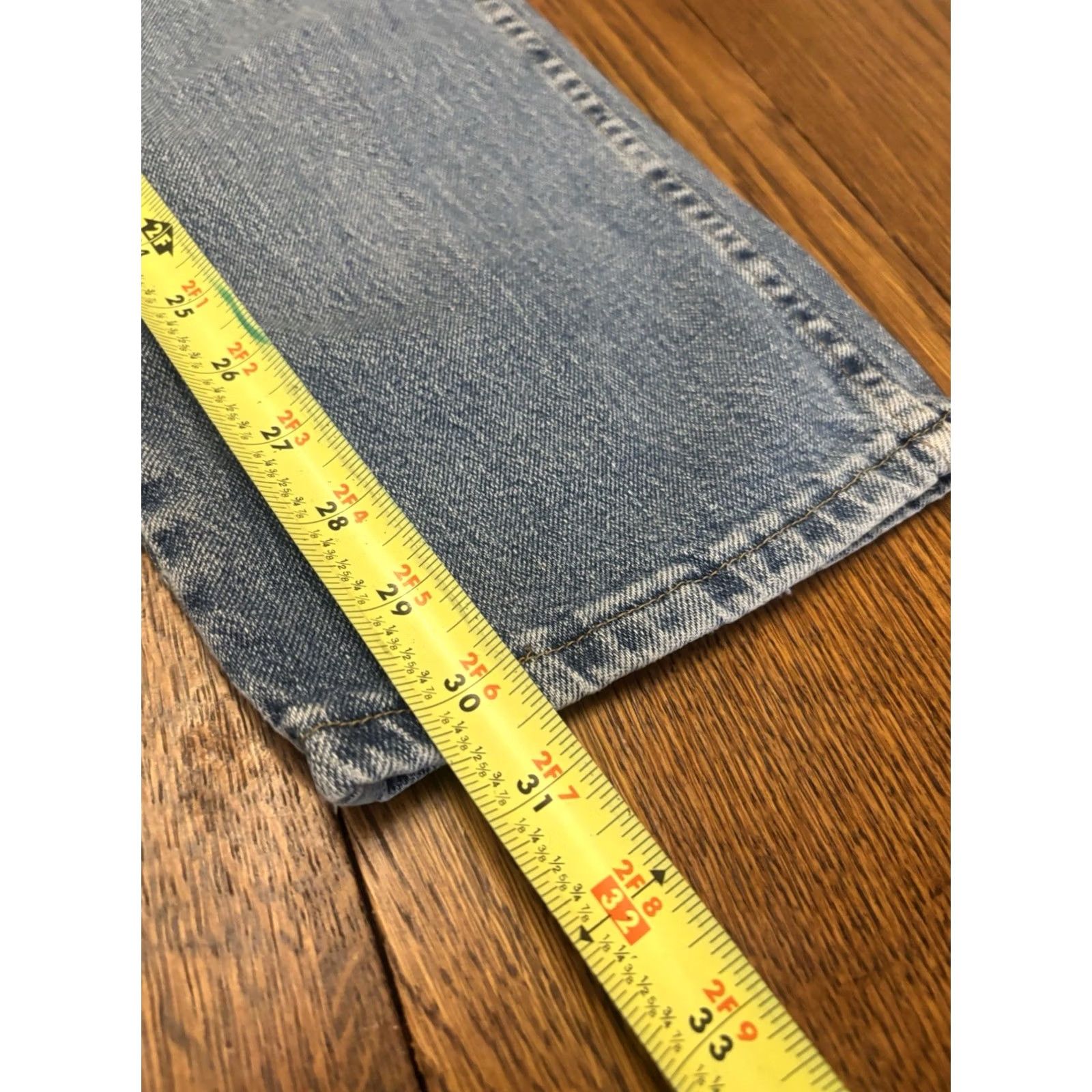 Wrangler Vintage Wrangler Jeans Mens 34x30 Blue Denim Straight Leg Distressed 90s Size US 34 / EU 50 - 4 Thumbnail
