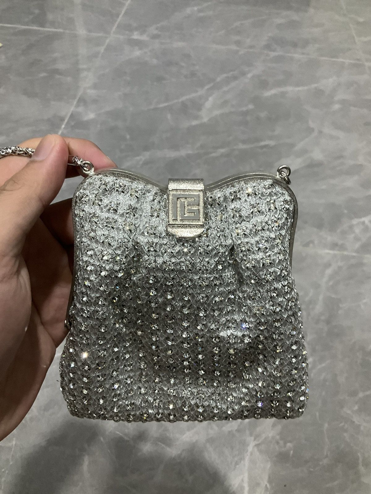 Balmain Pierre Balmain Big Logo Paris Vintage Crystal Mini Handbag Size ONE SIZE - 4 Thumbnail