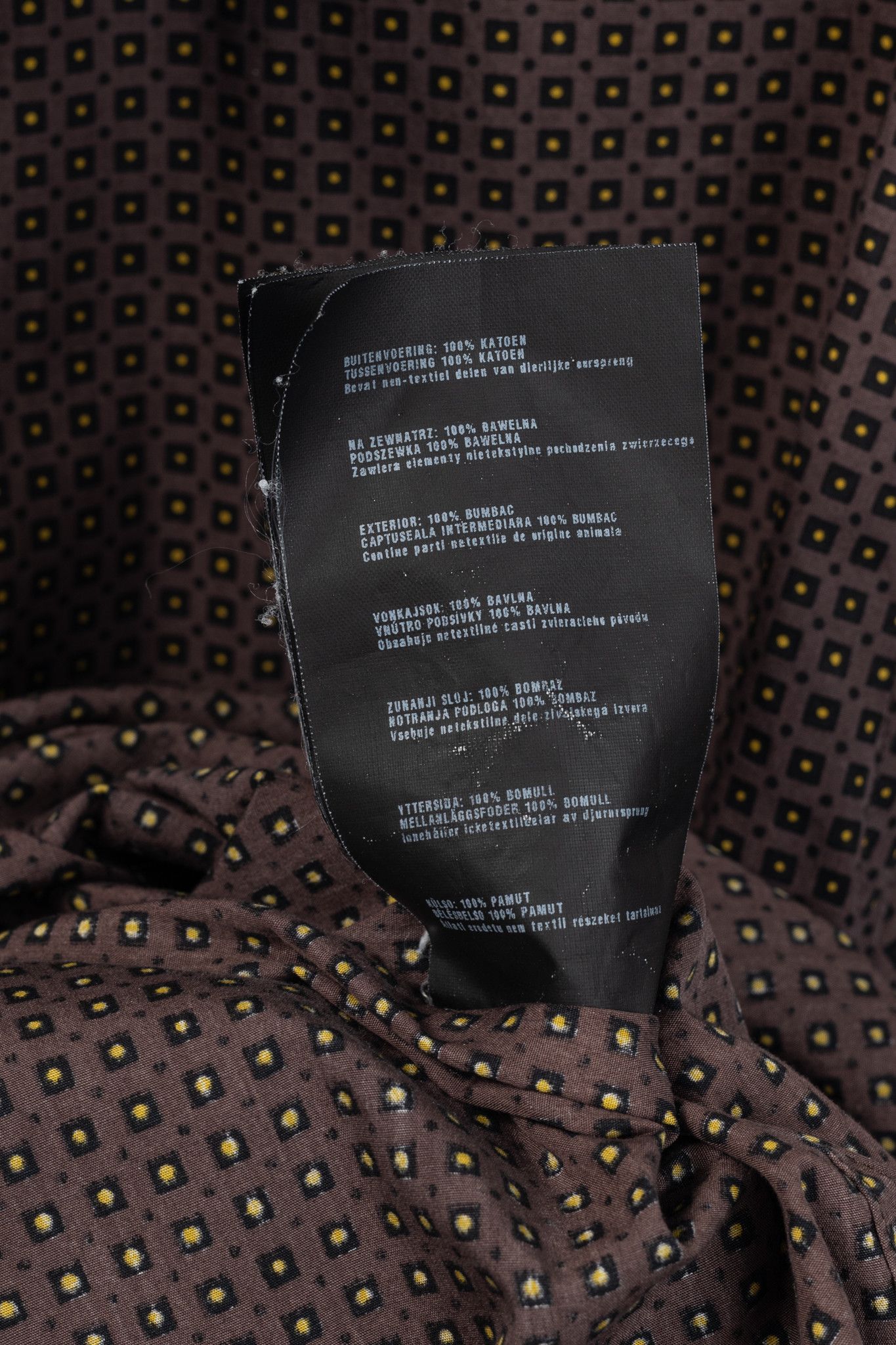 Prada Prada Dotted-Square-Print Cotton-Poplin Buttoned Shirt Size US XL / EU 56 / 4 - 13 Thumbnail