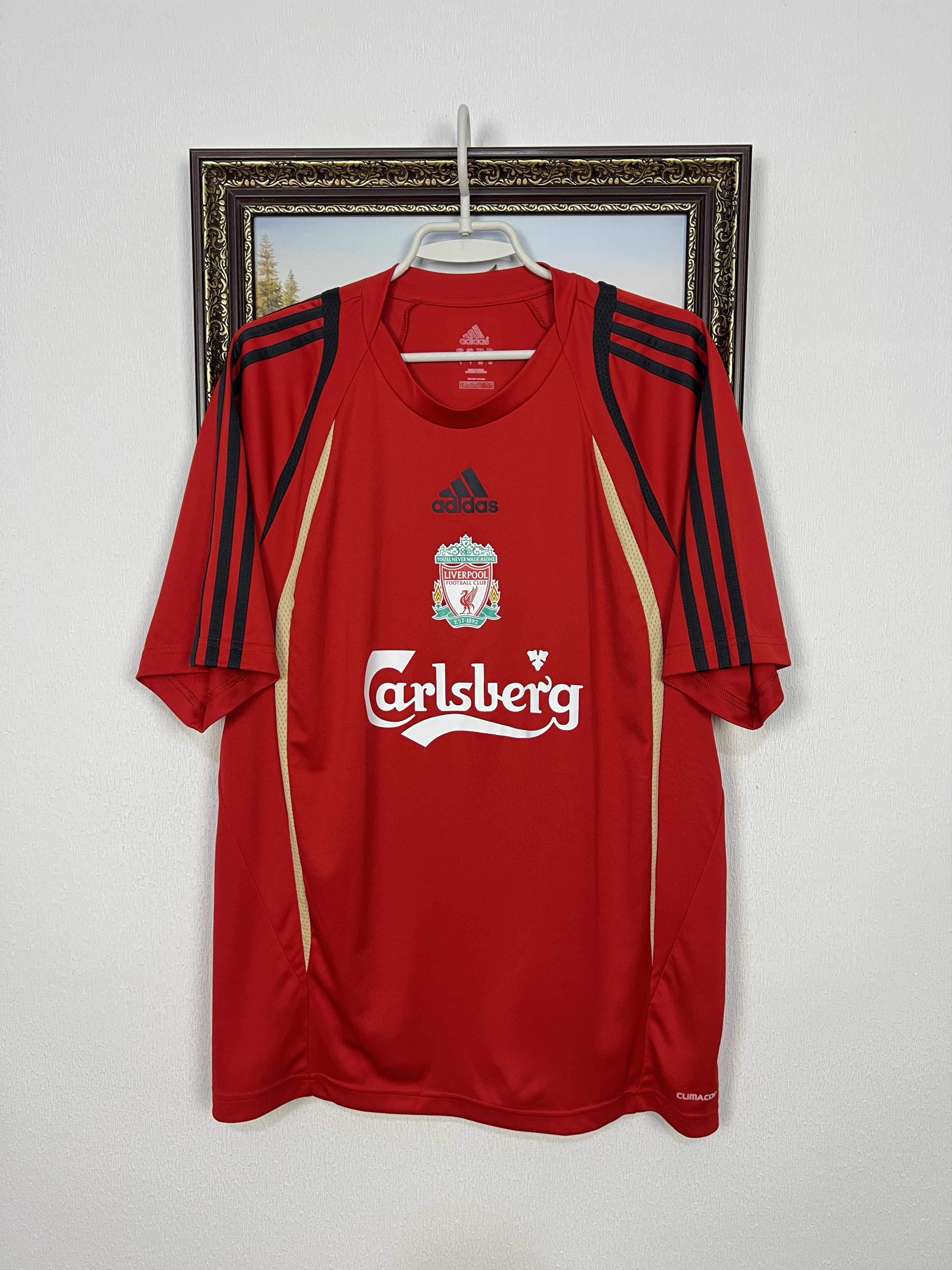 Adidas Vintage Adidas Liverpool Football Train Shirt Soccer Jersey Size US L / EU 52-54 / 3 - 1 Thumbnail