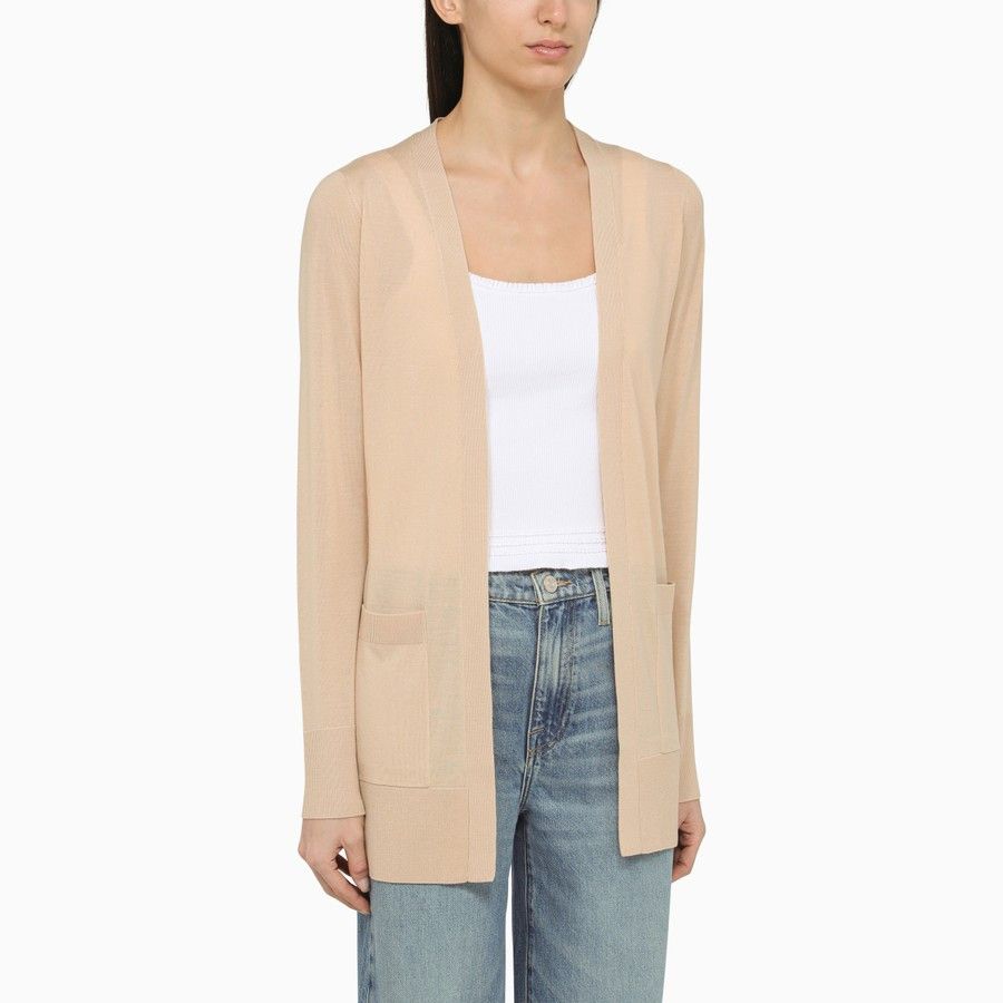 Chloe o1d2blof0824 Long Cardigan in Beige Size M / US 6-8 / IT 42-44 - 5 Thumbnail