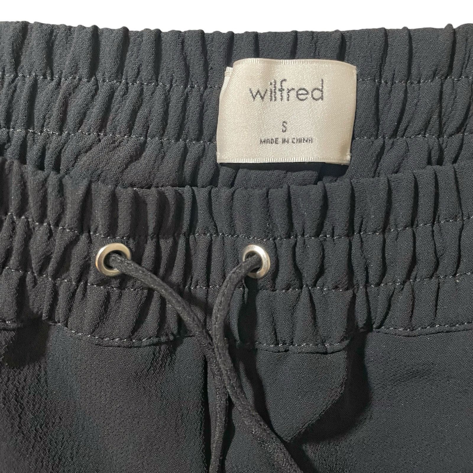 Aritzia Aritzia Wilfred Buffon Pant Drawstring Joggers Black Small Size 30" / US 8 / IT 44 - 3 Thumbnail