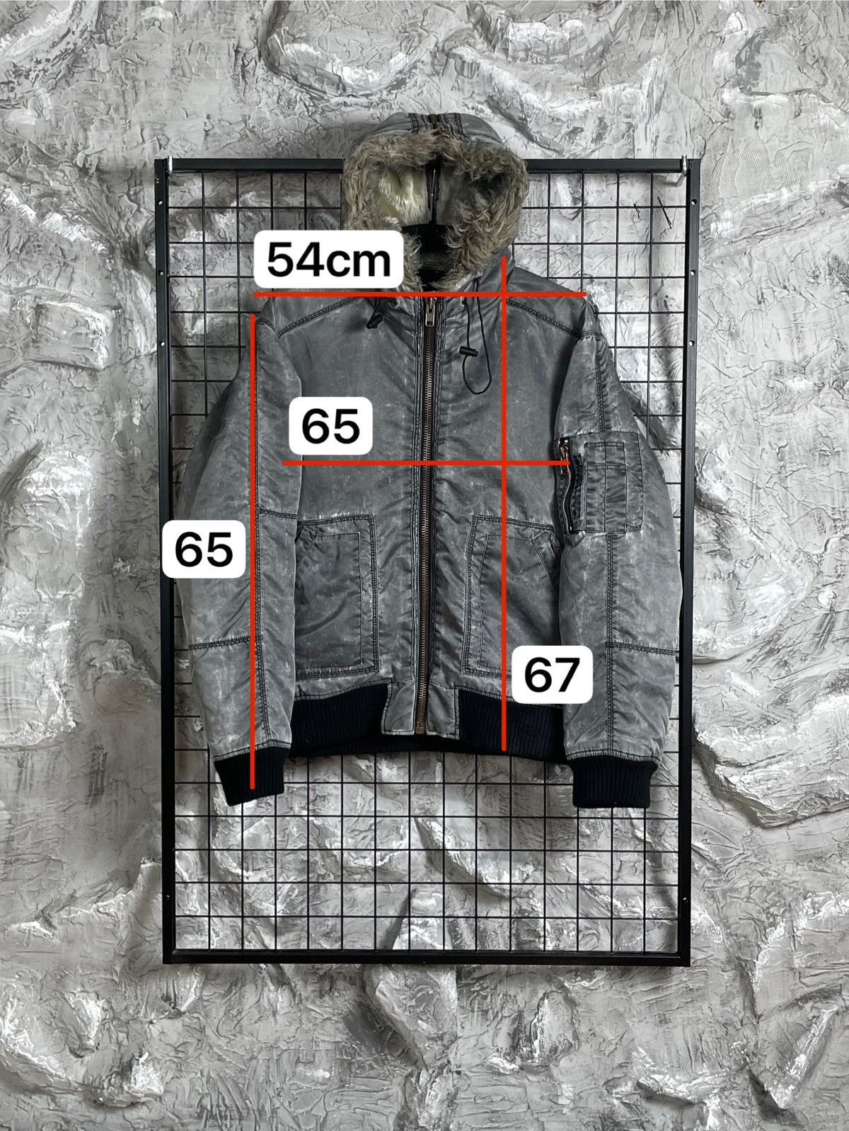 River Island Vintage Fade Fur Jacket Y2K If Six Was Nine LGB Archive Vibe Size US L / EU 52-54 / 3 - 15 Thumbnail