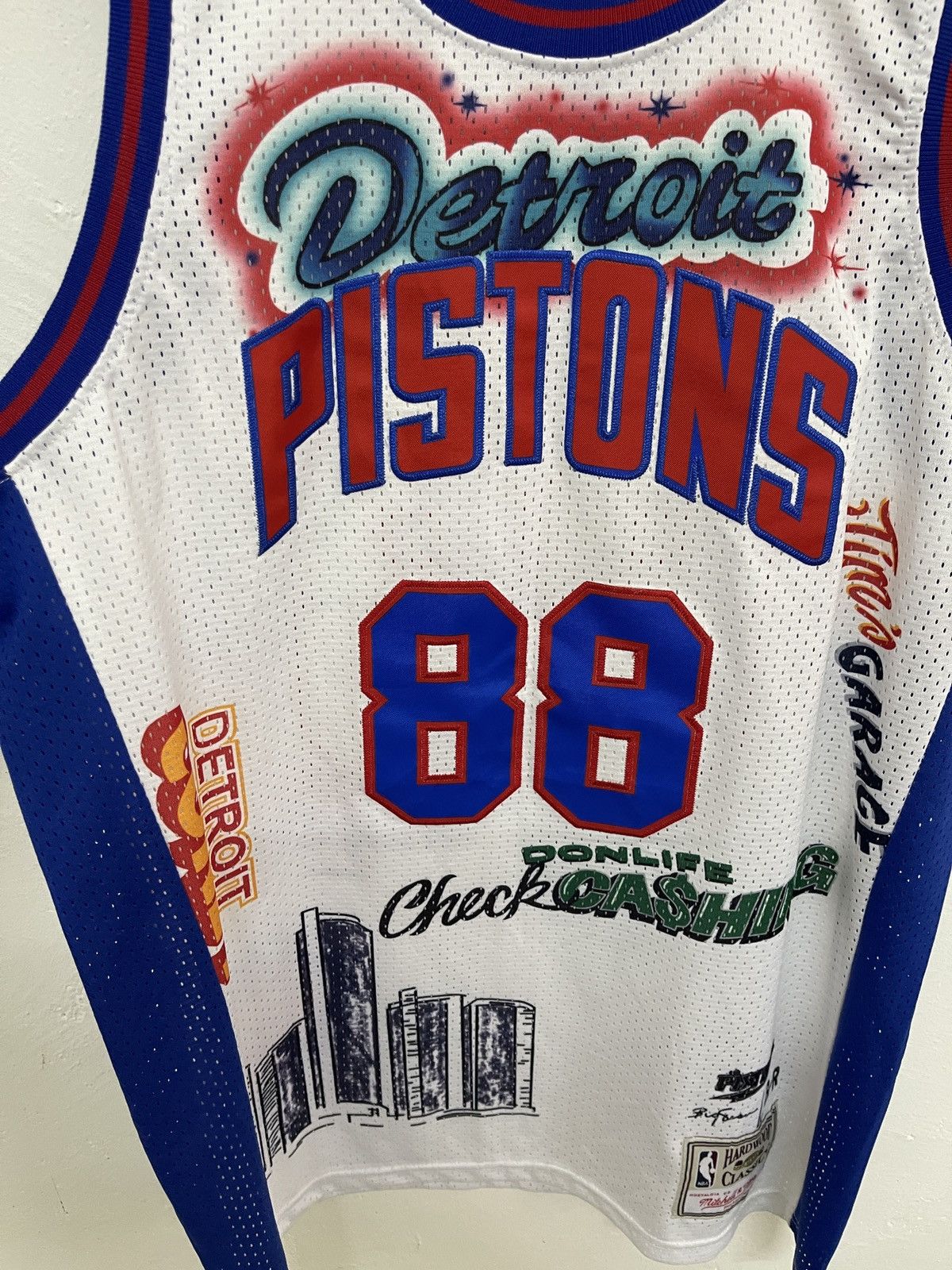 Mitchell & Ness Don Big Sean Detroit Pistons Basketball Jersey Size US L / EU 52-54 / 3 - 3 Thumbnail