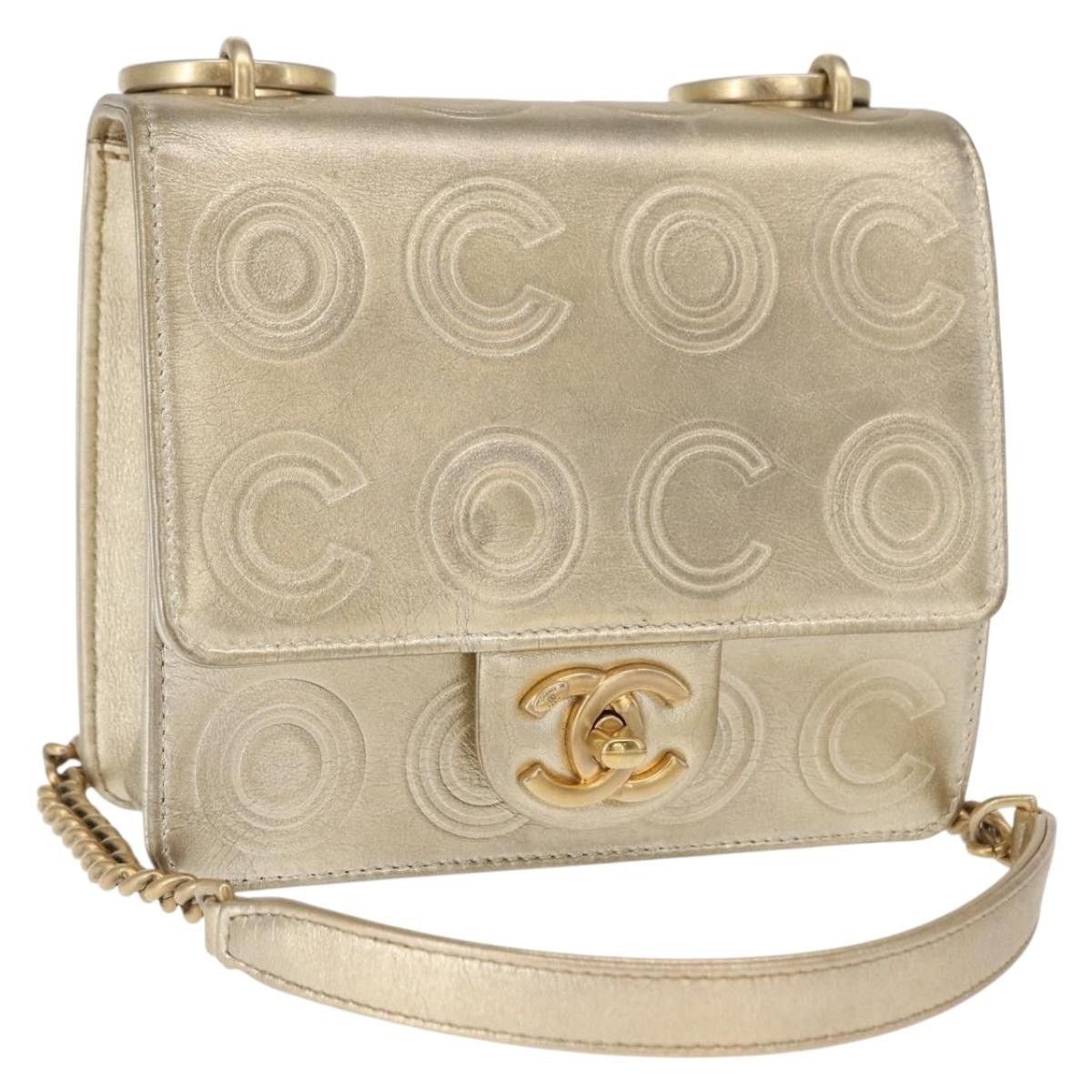 Chanel Chanel Chain Shoulder Bag Lamb Skin Gold CC Size ONE SIZE - 1 Thumbnail