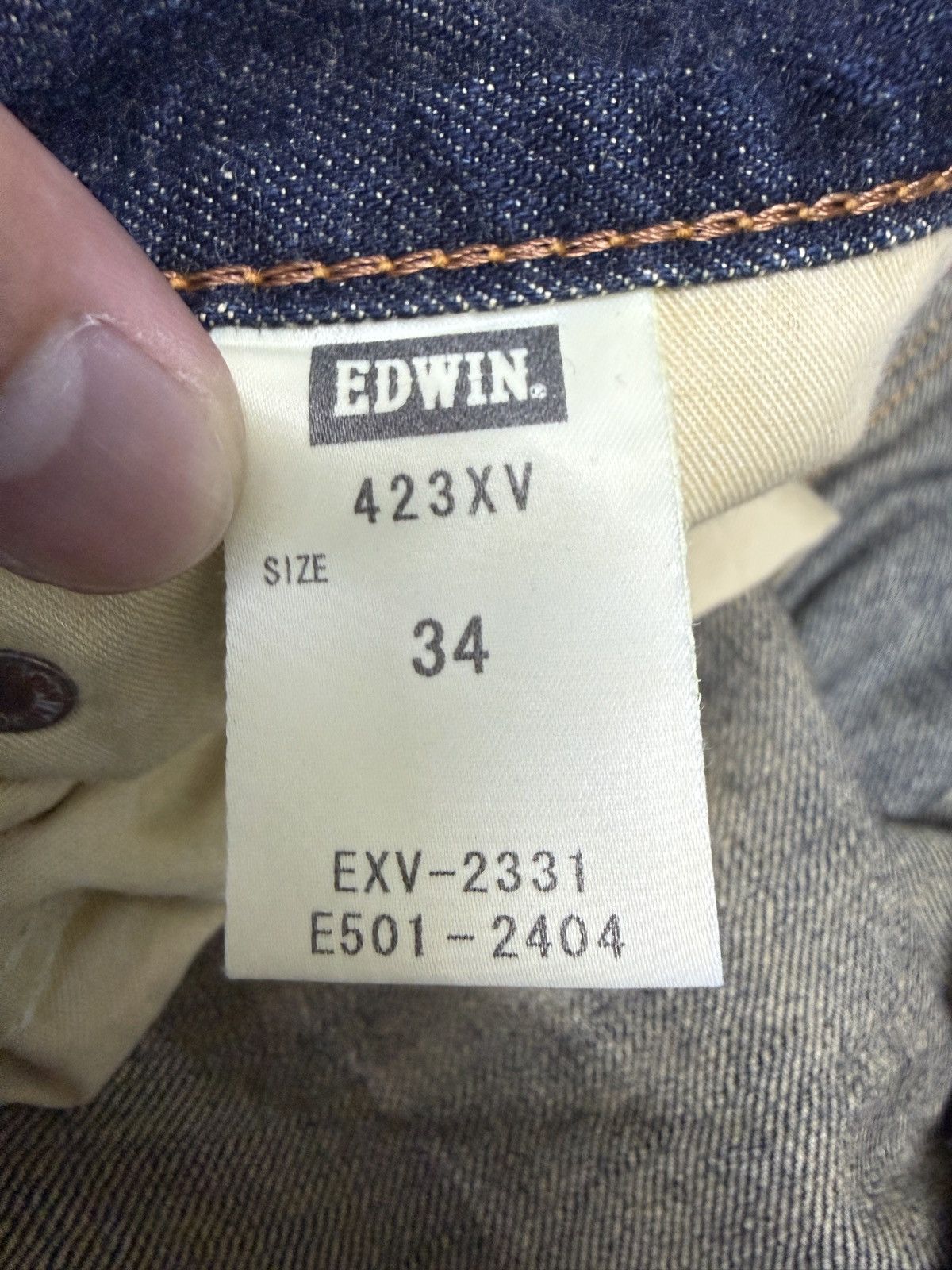 Kapital A27 EDWIN XV EXCLUSIVE VINTAGE MUD WASH AND VINTAGE STYLE Size US 35 - 19 Thumbnail