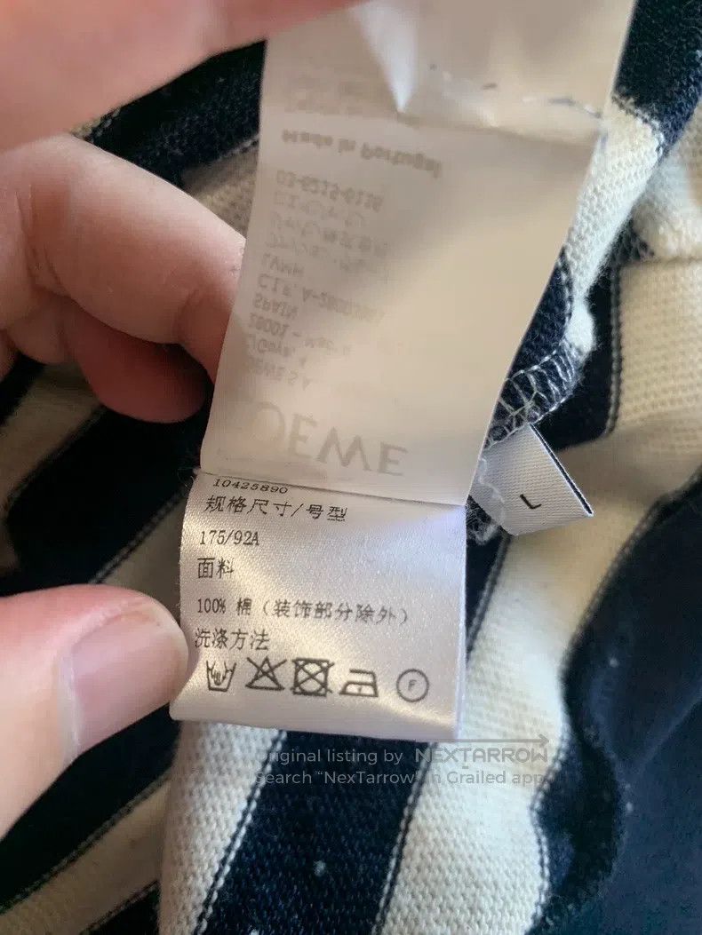 Loewe Loewe Black and White Striped Knit Hooded Sweatshirt Size L / US 10 / IT 46 - 5 Thumbnail