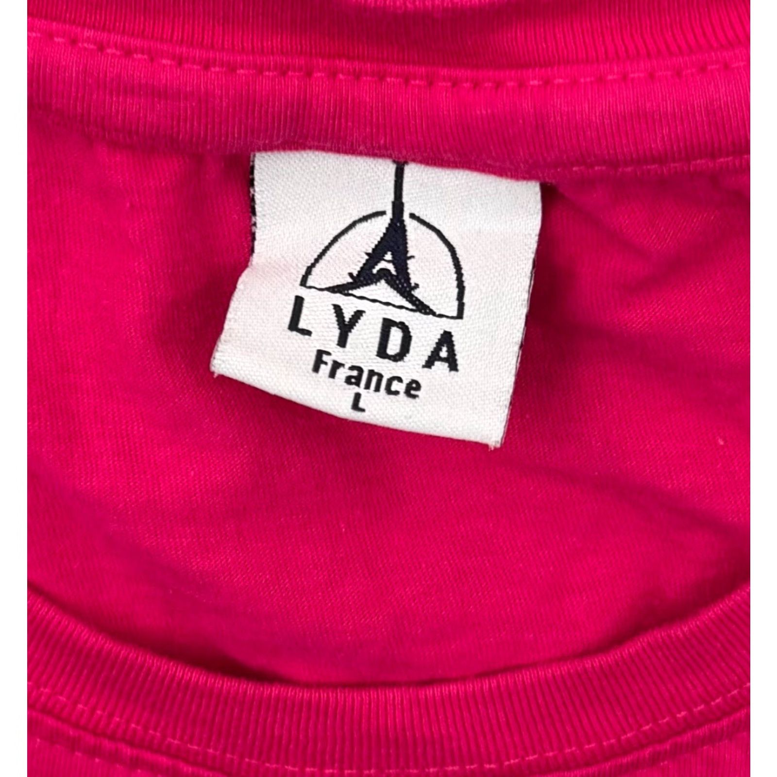 Vintage VINTAGE LYDA Paris Shirt Womens Large Pink 100% Cotton Short Sleeve Rhinestone Coquette Barbiecore City Paris Retro T-Shirt Mens? Wait. Size L / US 10 / IT 46 - 4 Thumbnail