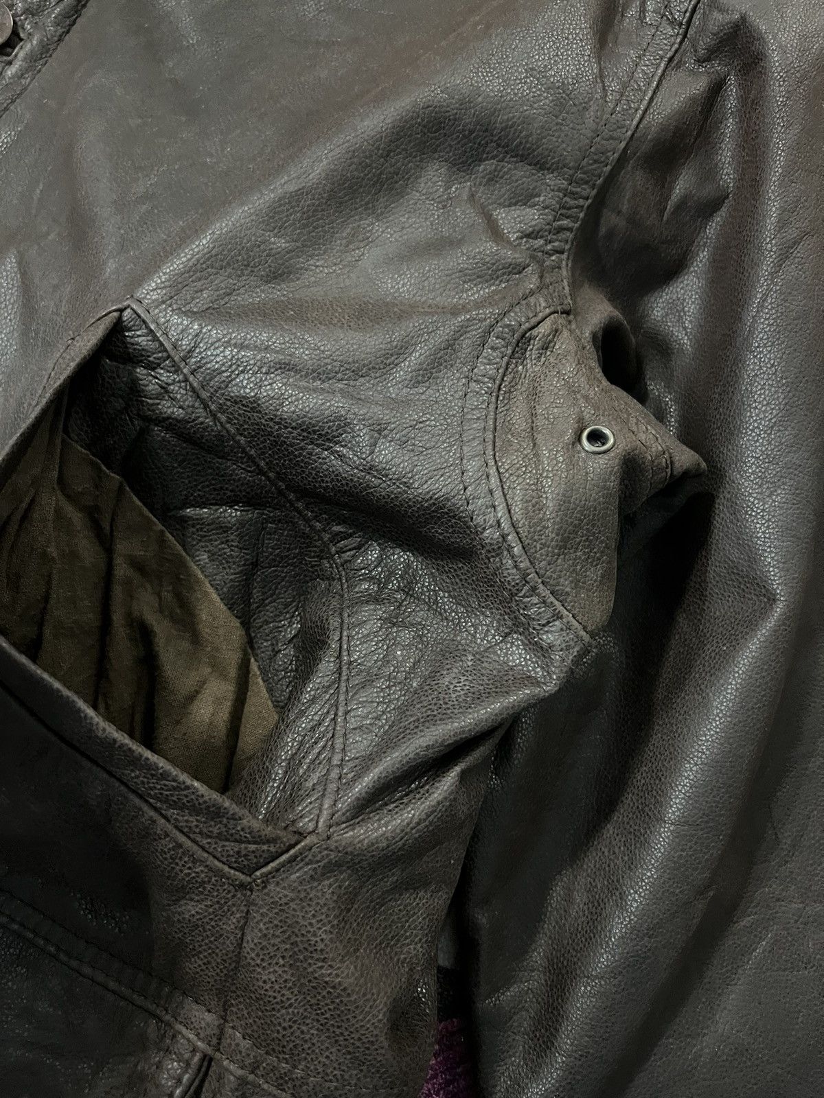 Yves Saint Laurent 💥Vintage YSL Pour Homme Leather Jacket Size US M / EU 48-50 / 2 - 6 Thumbnail