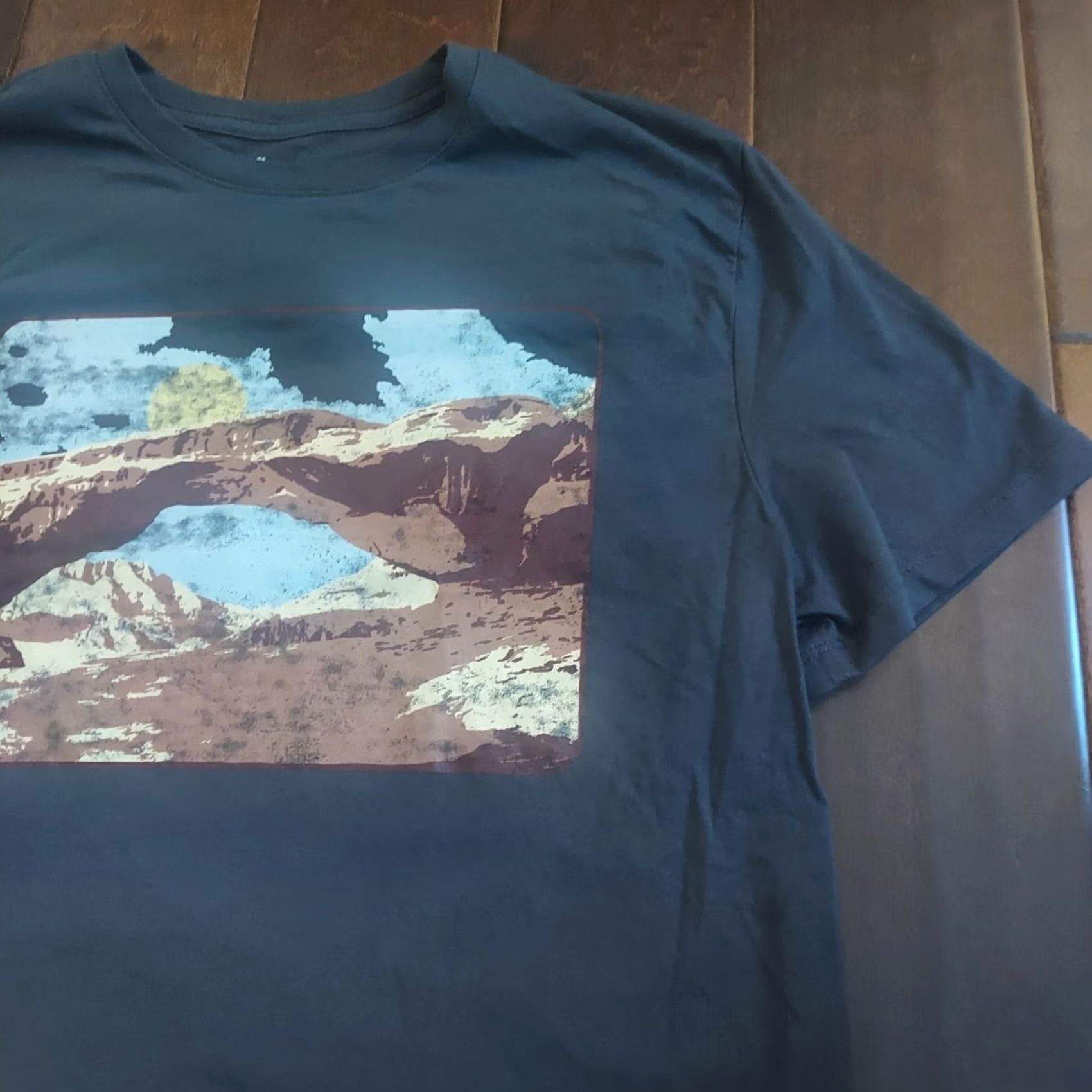 Vintage Goodfellow Arches Landscape Graphic T-Shirt Gray M Mens White? Size US M / EU 48-50 / 2 - 4 Thumbnail