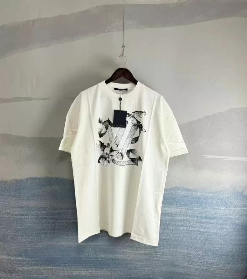 Louis Vuitton louis vuitton white short sleeve t-shirt-dmc Size US XL / EU 56 / 4 - 1 Thumbnail