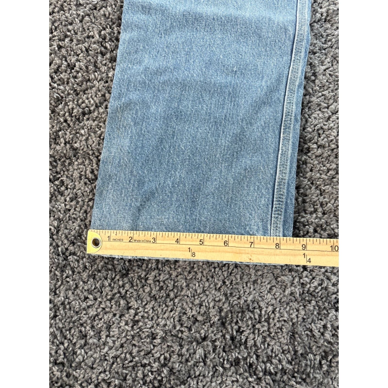 Dickies VINTAGE Dickies Carpenter Pants 34x30 Blue Distressed Jeans Workwear 90s Skater Grunge Hip Hop Retro City Skateboard Dickies Carpenter Pants Mens Size US 34 / EU 50 - 3 Thumbnail