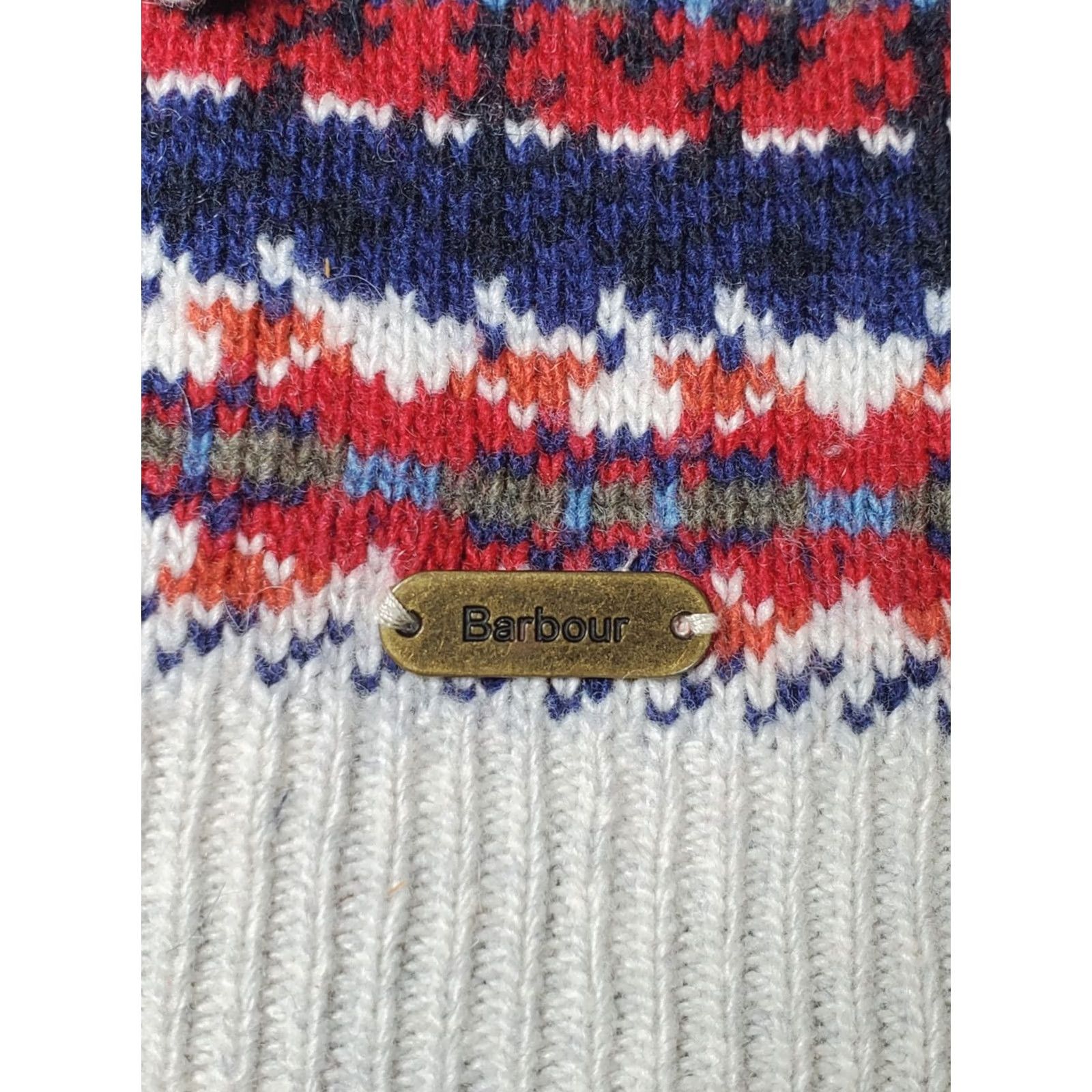 Barbour Barbour Peak Knitted Jumper Classic Soft Wool Blend Fair Isle Sweater Womens M Size M / US 6-8 / IT 42-44 - 3 Thumbnail