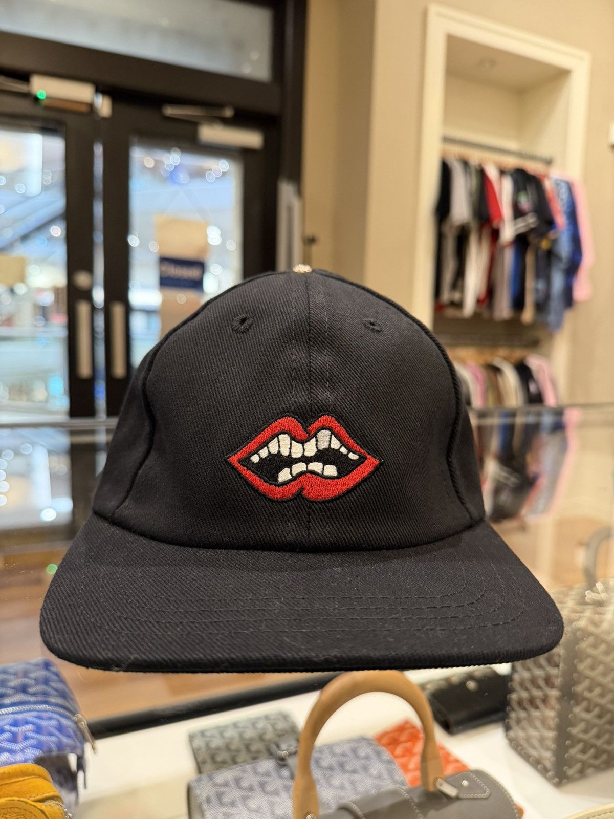 Chrome Hearts 1/1 SAMPLE MATTY BOY SEX RECORDS LIPS LEATHER PATCH