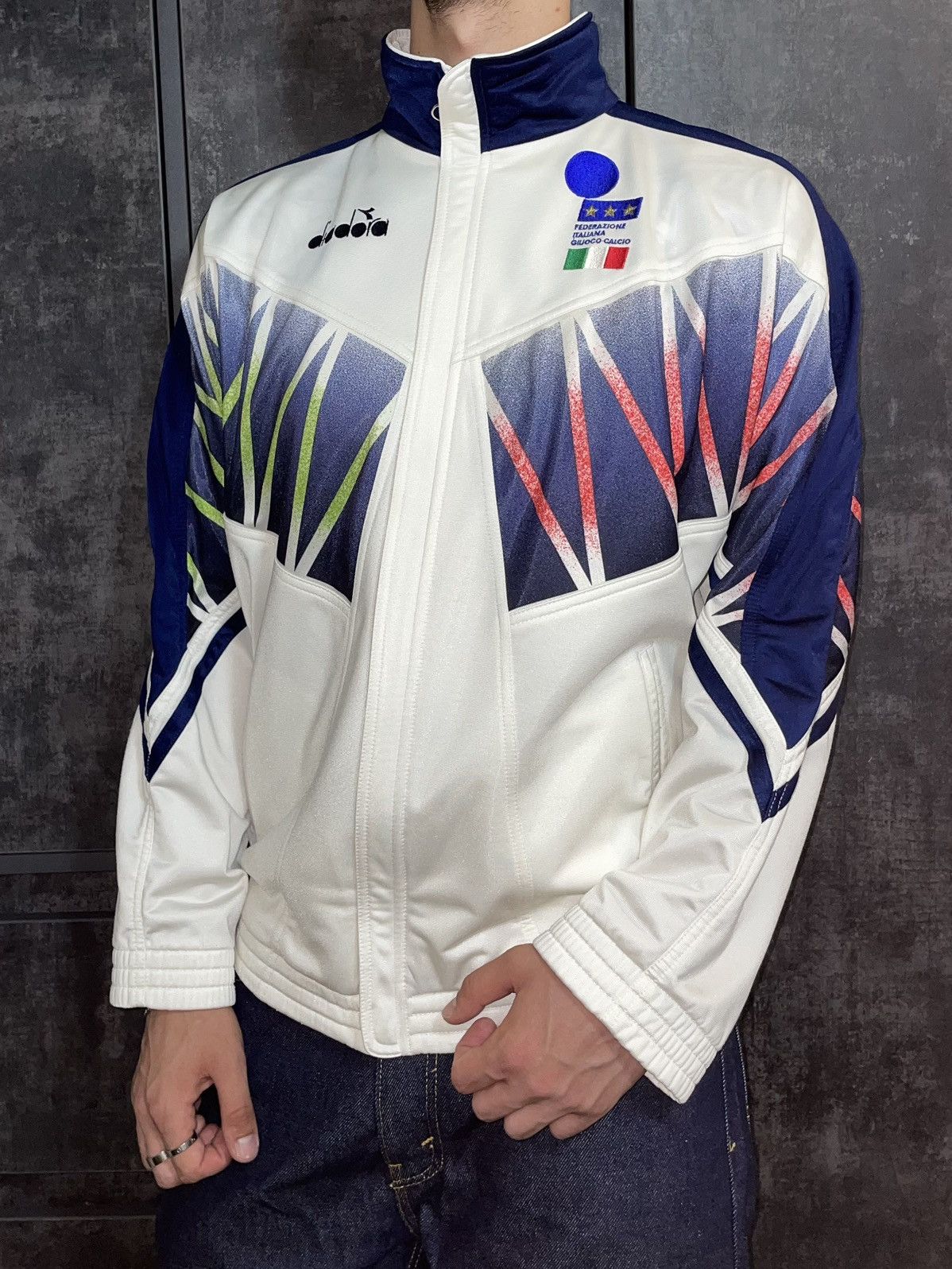 Crazy Vintage 1994 Diadora Italy Zip Track Jacket Rare Y3