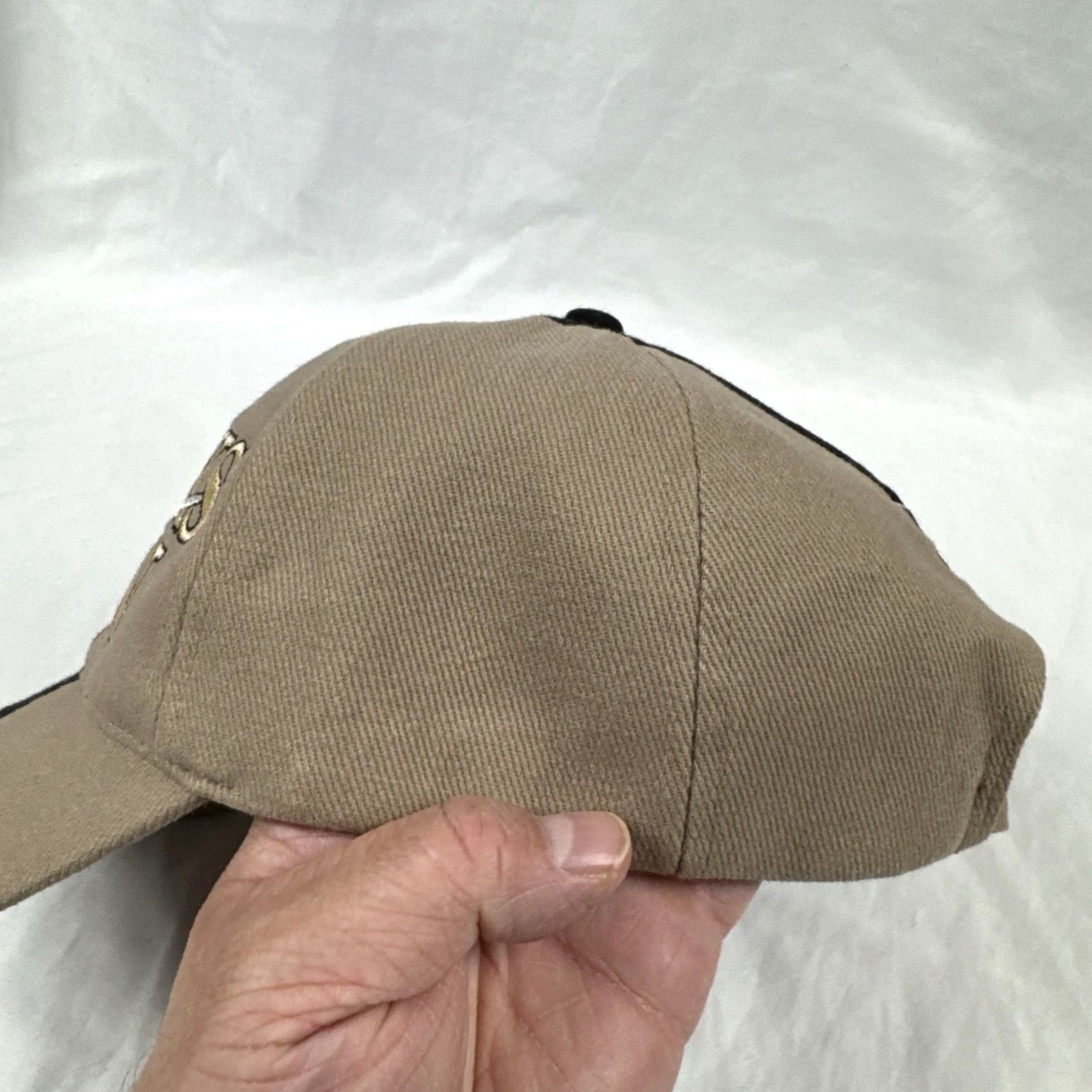 Brooks Y2K Brooks & Dunn Band Hat Country Western Strapback Longhorn Skull Beige Black Mens Size ONE SIZE - 5 Thumbnail