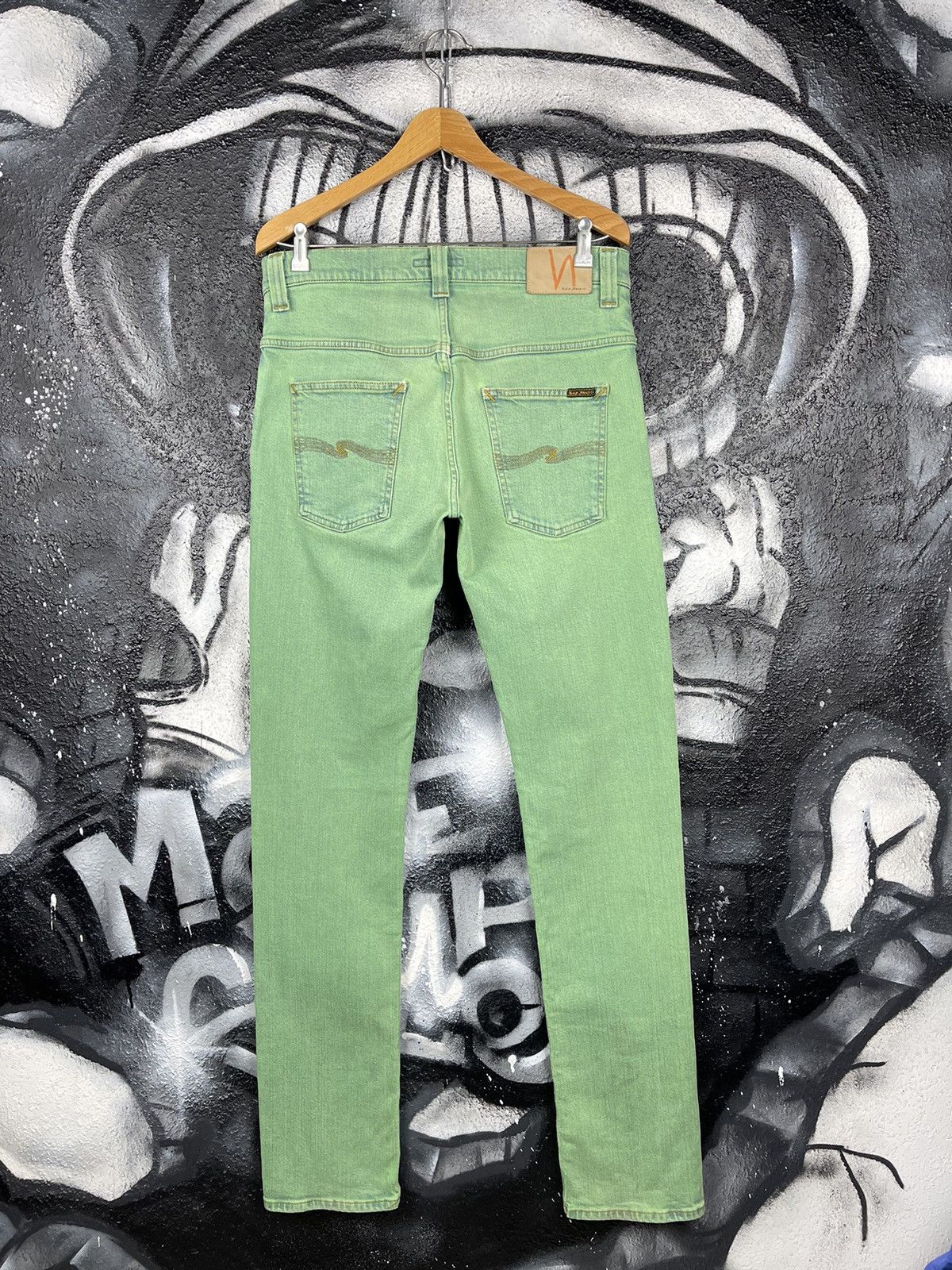 Nudie Jeans Nudie Jeans Co. Light Green Slim Fit Denim Jeans Size 33 Size US 33 - 7 Thumbnail