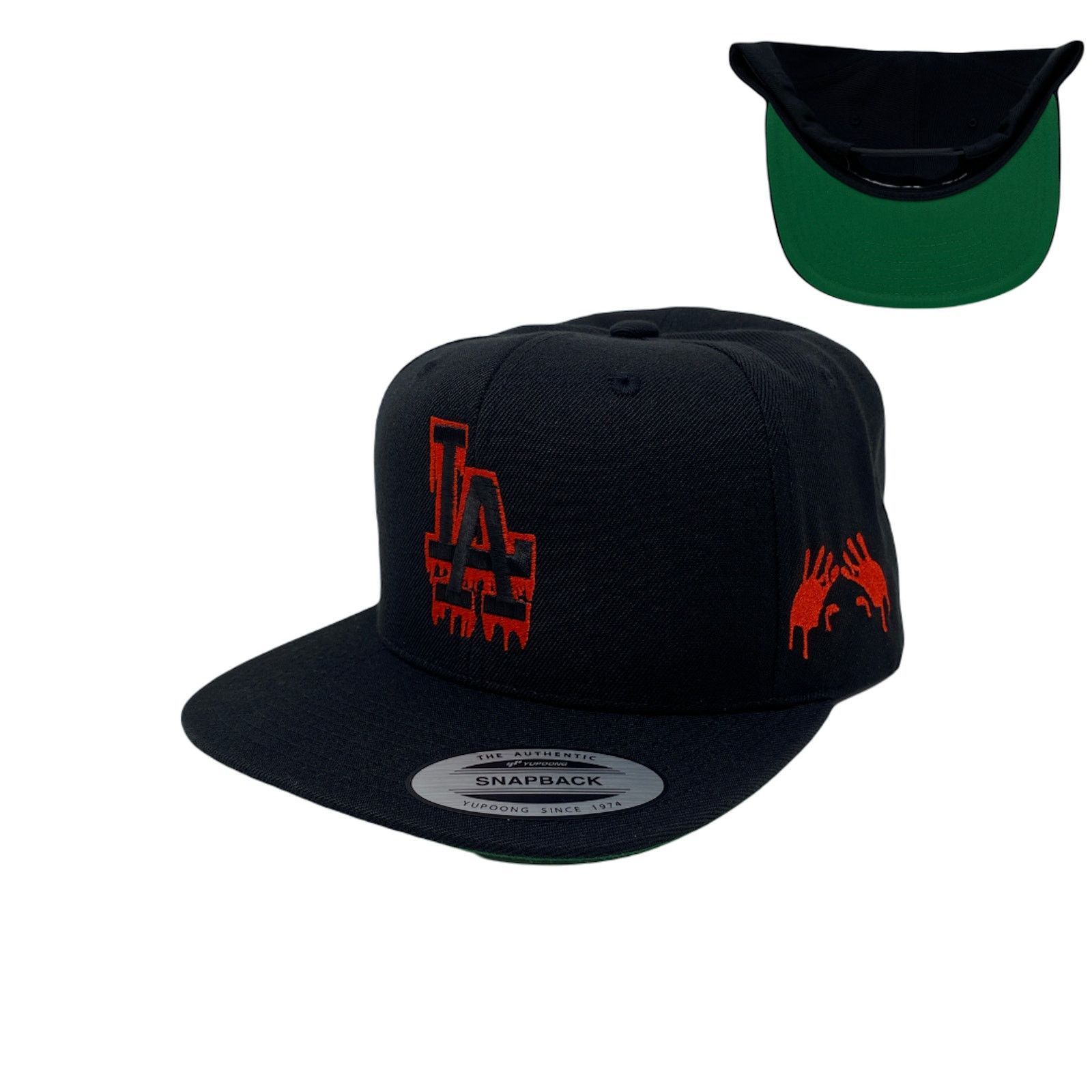 Other Los Angeles LA Drip Bloody Hands Halloween Snapback Hat Size ONE SIZE - 1 Thumbnail