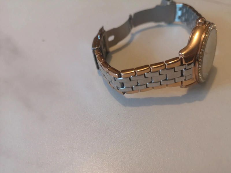 Designer Rotary watch with two tone crystal case for her Size ONE SIZE - 3 Thumbnail