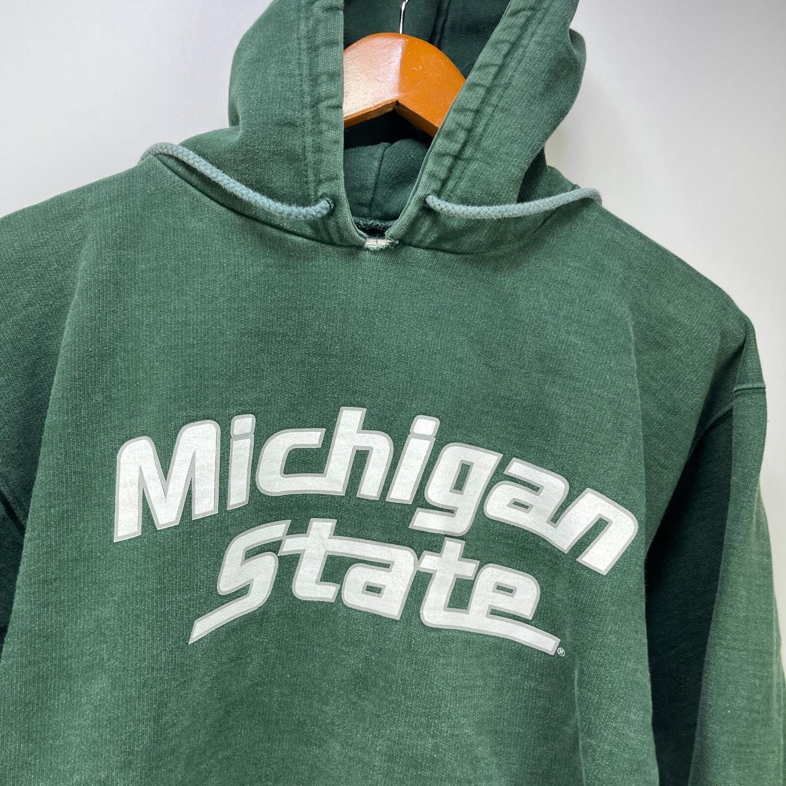 Other Vintage Michigan State Spartans Distressed Pullover Hoodie M Size ONE SIZE - 2 Thumbnail