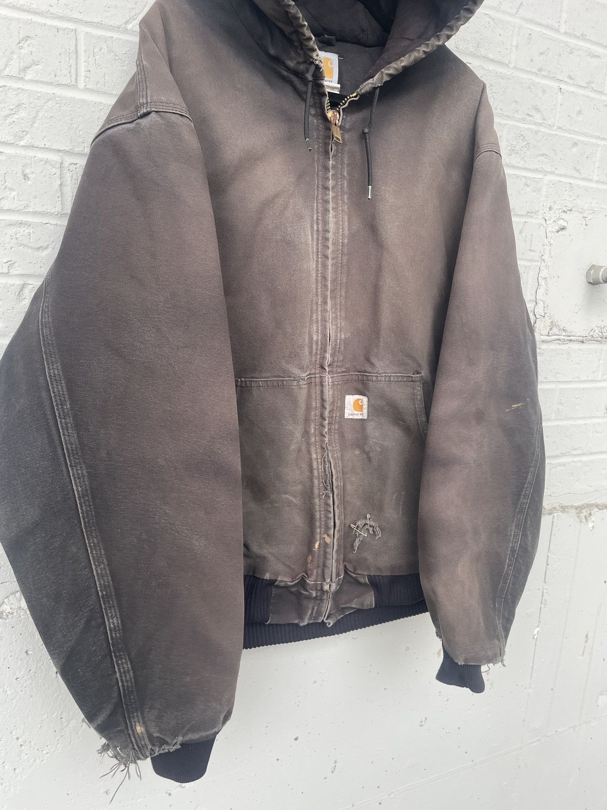 Carhartt Faded & Distressed Carhartt hooded active jacket Size US XXL / EU 58 / 5 - 4 Thumbnail