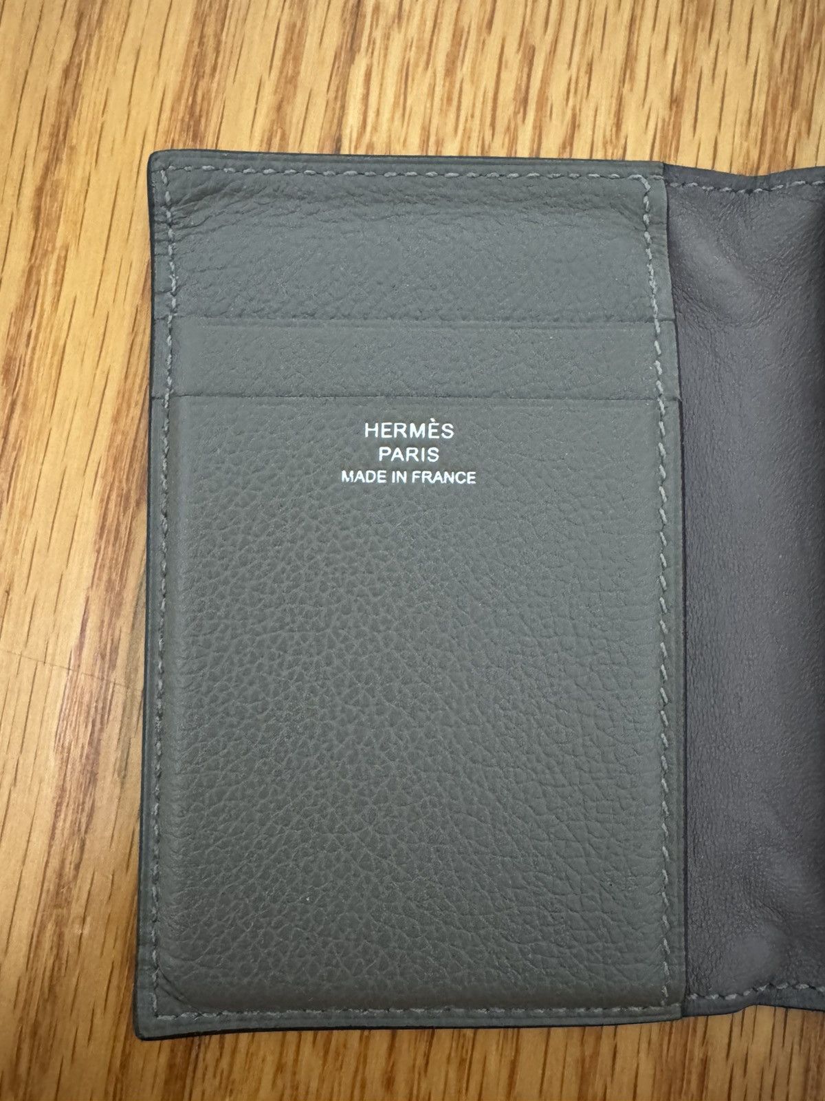 Hermes Hermes City MC2 Euclide Card Case Grey w/ Box Size ONE SIZE - 4 Thumbnail