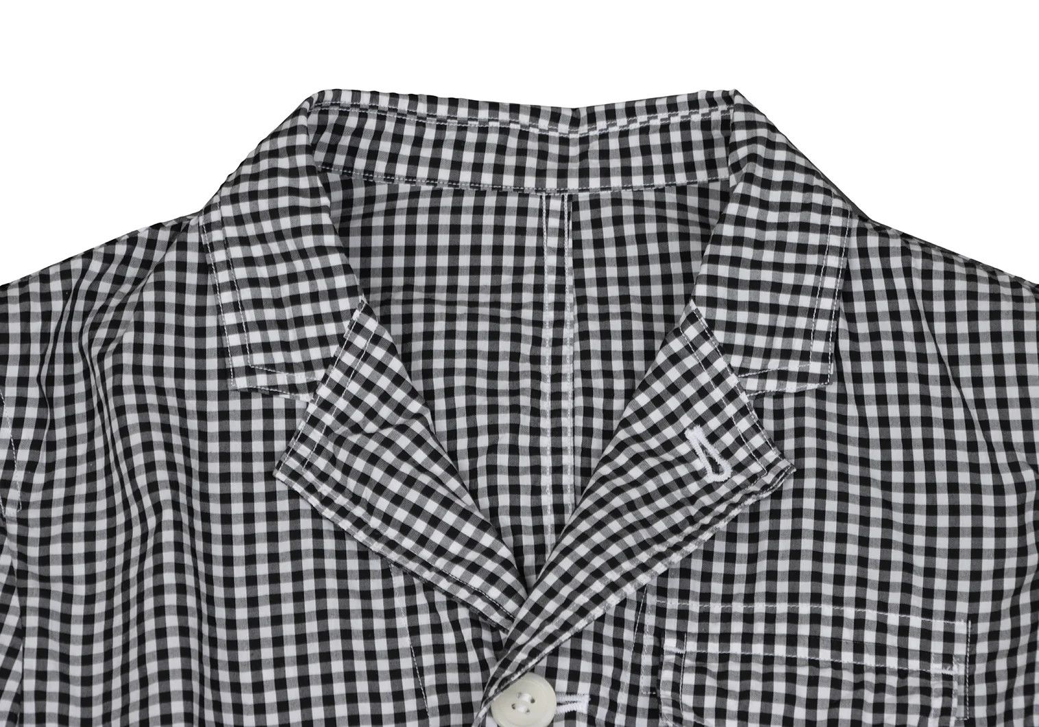 Ganryu Gingham Check Flap Pocket Jacket Black and White Size S Size US S / EU 44-46 / 1 - 3 Thumbnail