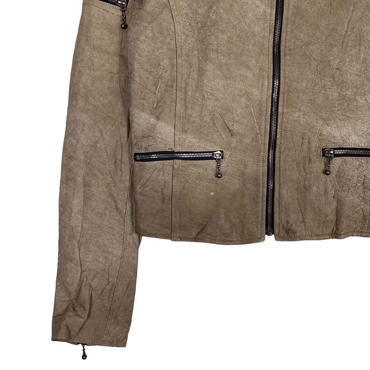 5351 POUR LES HOMMES 5351 Pour Les Hommes Cowhide Leather Jacket #0365-C17 Size S / US 4 / IT 40 - 3 Thumbnail