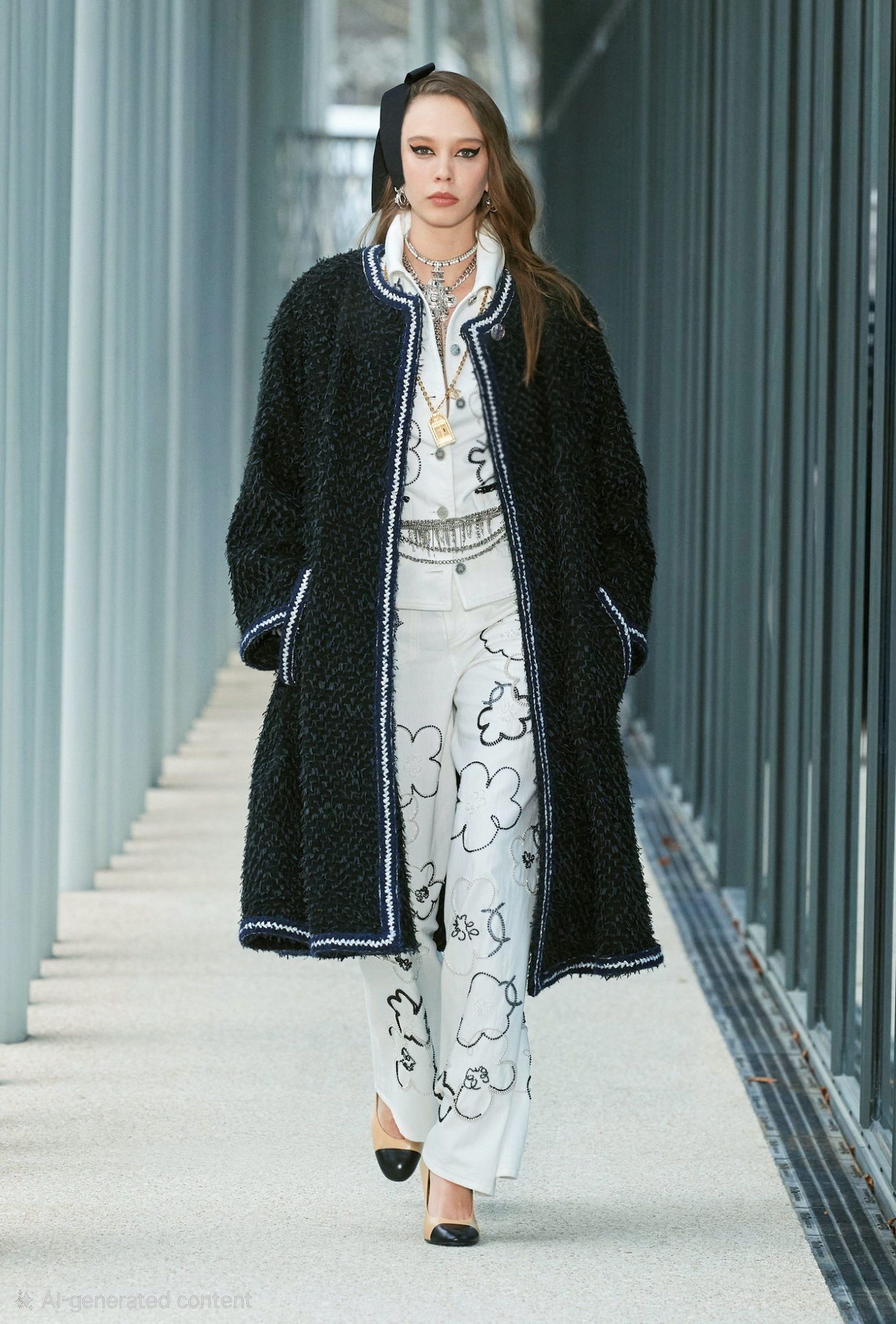 Chanel CHANEL 2021 Métiers d'Art Black Long Sweater Coat FR 34/US 2 Size XS / US 0-2 / IT 36-38 - 1 Thumbnail
