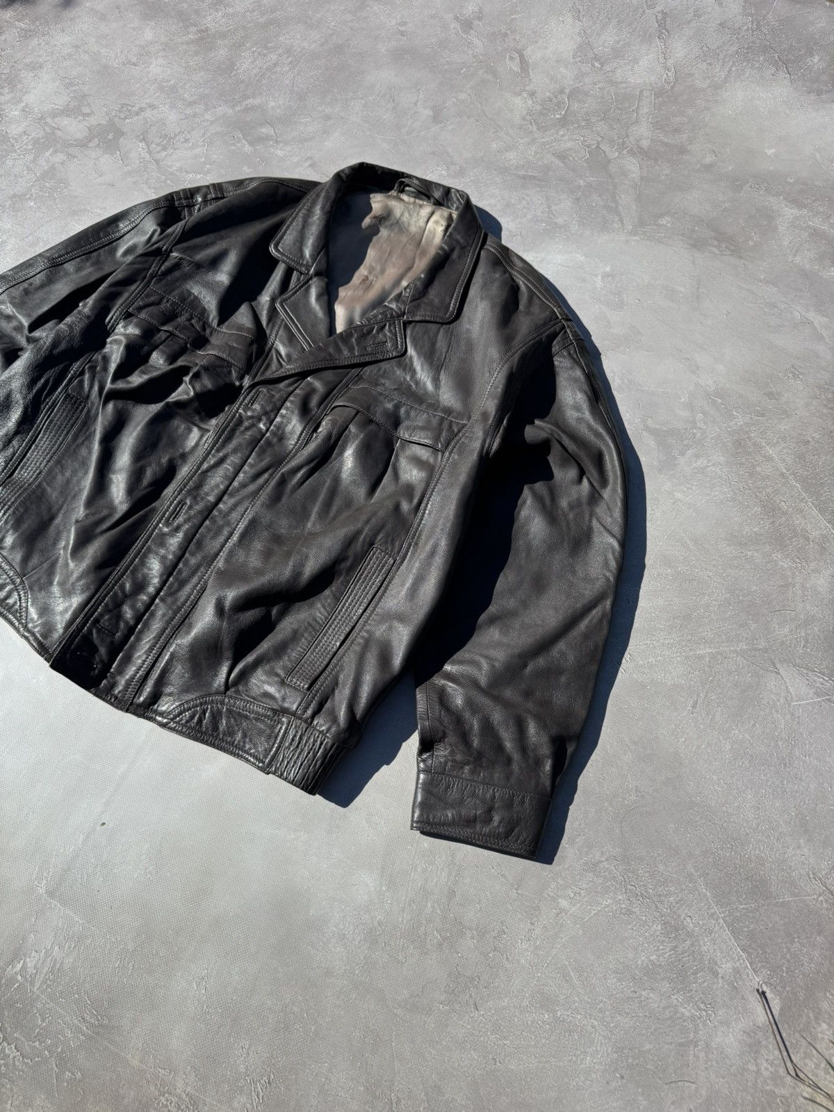 Leather Vintage Frey Leather Dark Brown Y2k Jacket Size US M / EU 48-50 / 2 - 2 Thumbnail